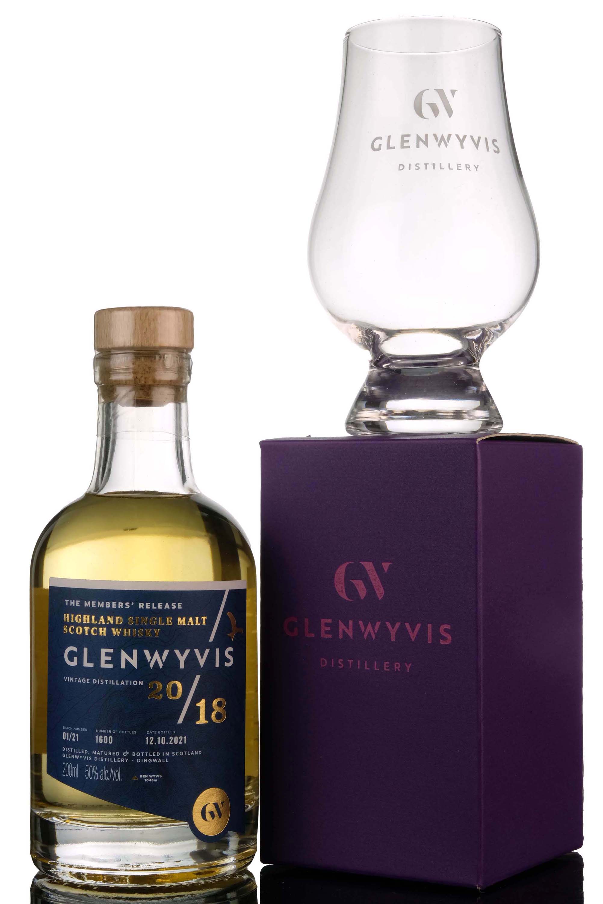 Glenwyvis 2018-2021 - Members Release - Batch 1 - Quarter Bottle - With Glass
