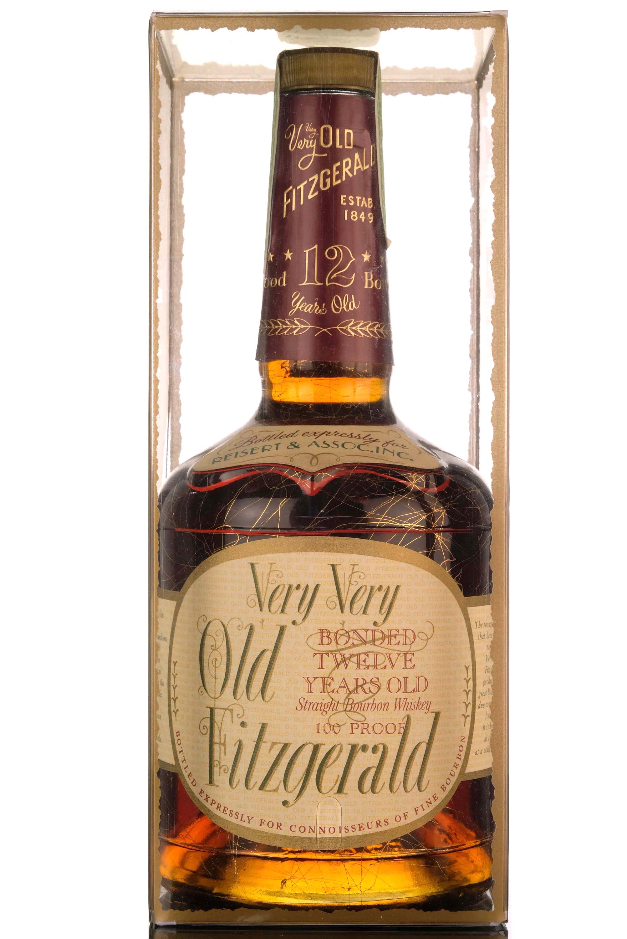 Very Very Old Fitzgerald 12 Year Old - 1986 Release - 100 Proof - Reisert & Associates Inc