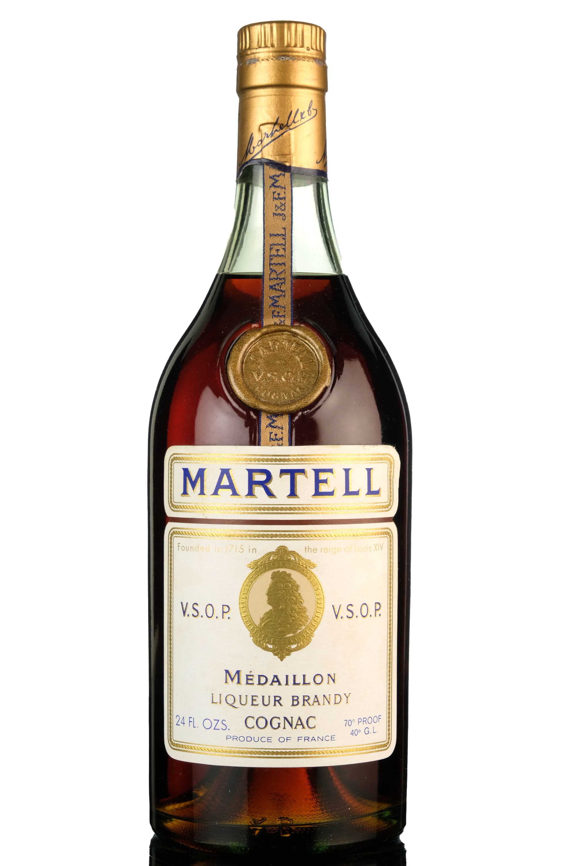 Martell VSOP Medaillon Liqueur Brandy Cognac - 1970s