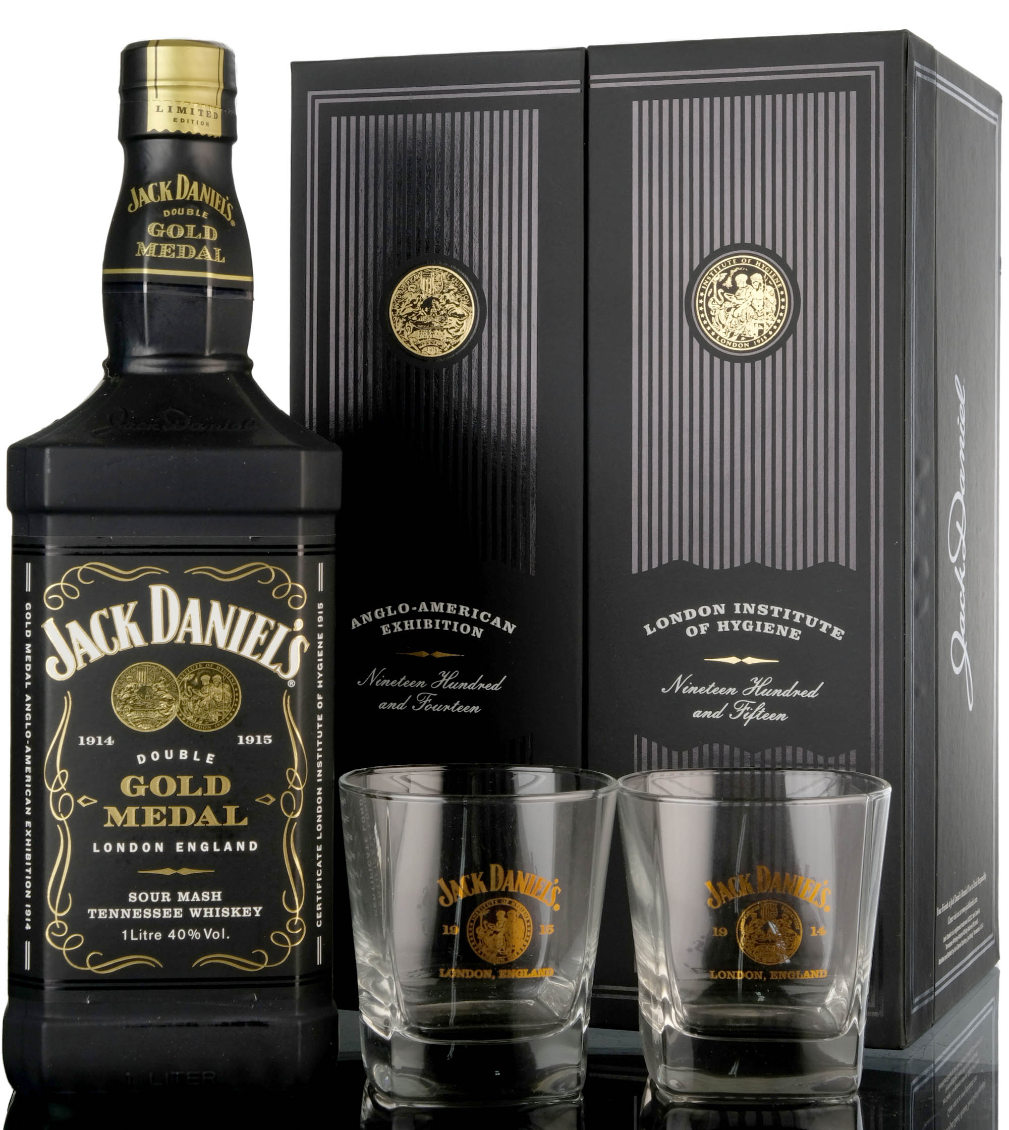 Jack Daniels Double Gold Medal London 1914-1915 - 2012 Release - 1 Litre - Presentation Se