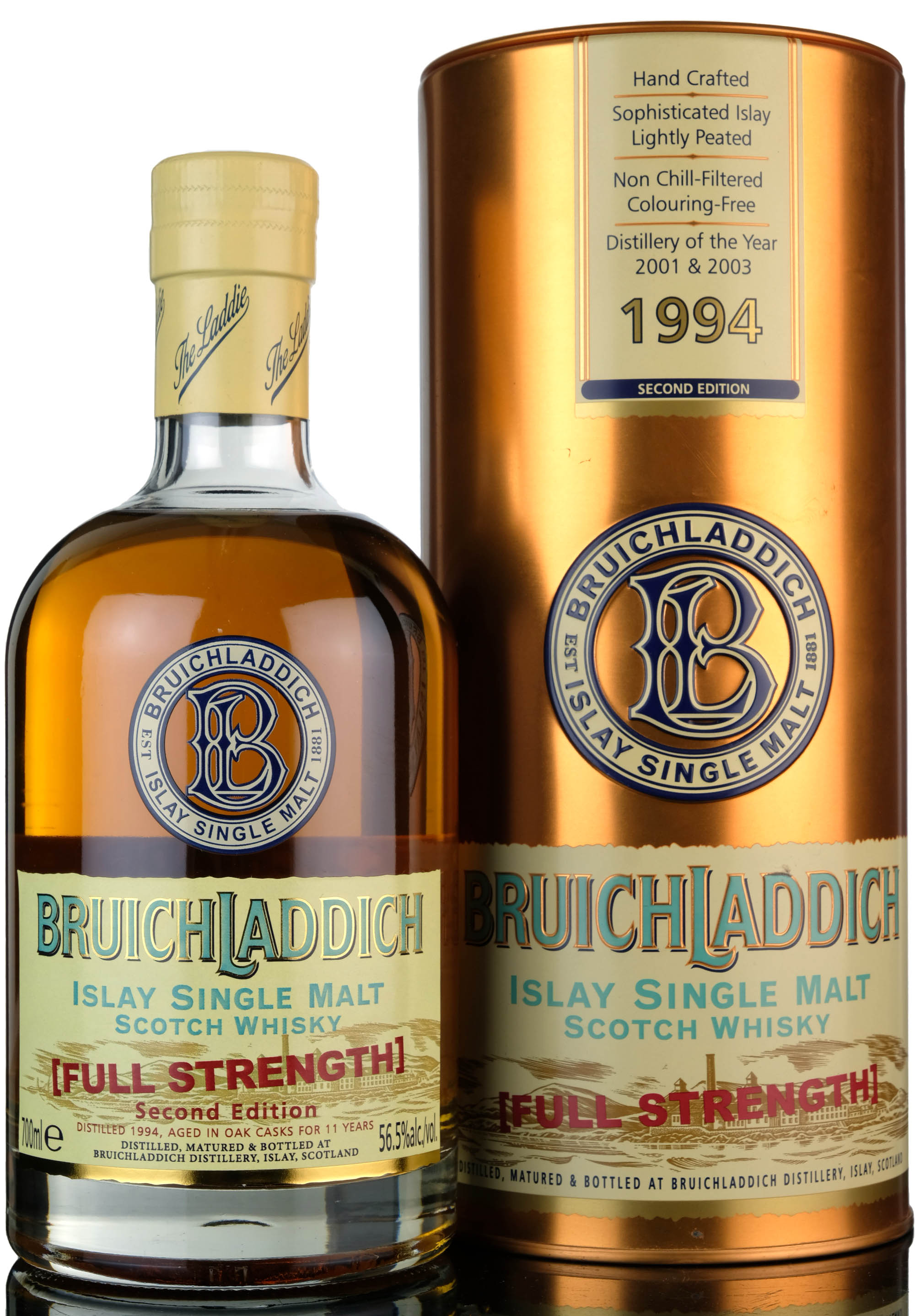 Bruichladdich 1994-2004 - 11 Year Old - Full Strength - 2nd Edition