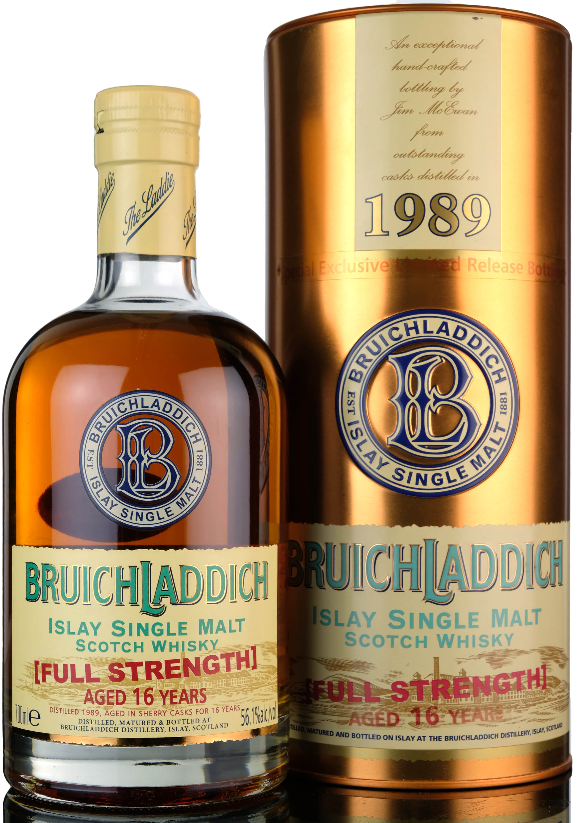 Bruichladdich 1989-2005 - 16 Year Old - Full Strength - Oddbins Exclusive