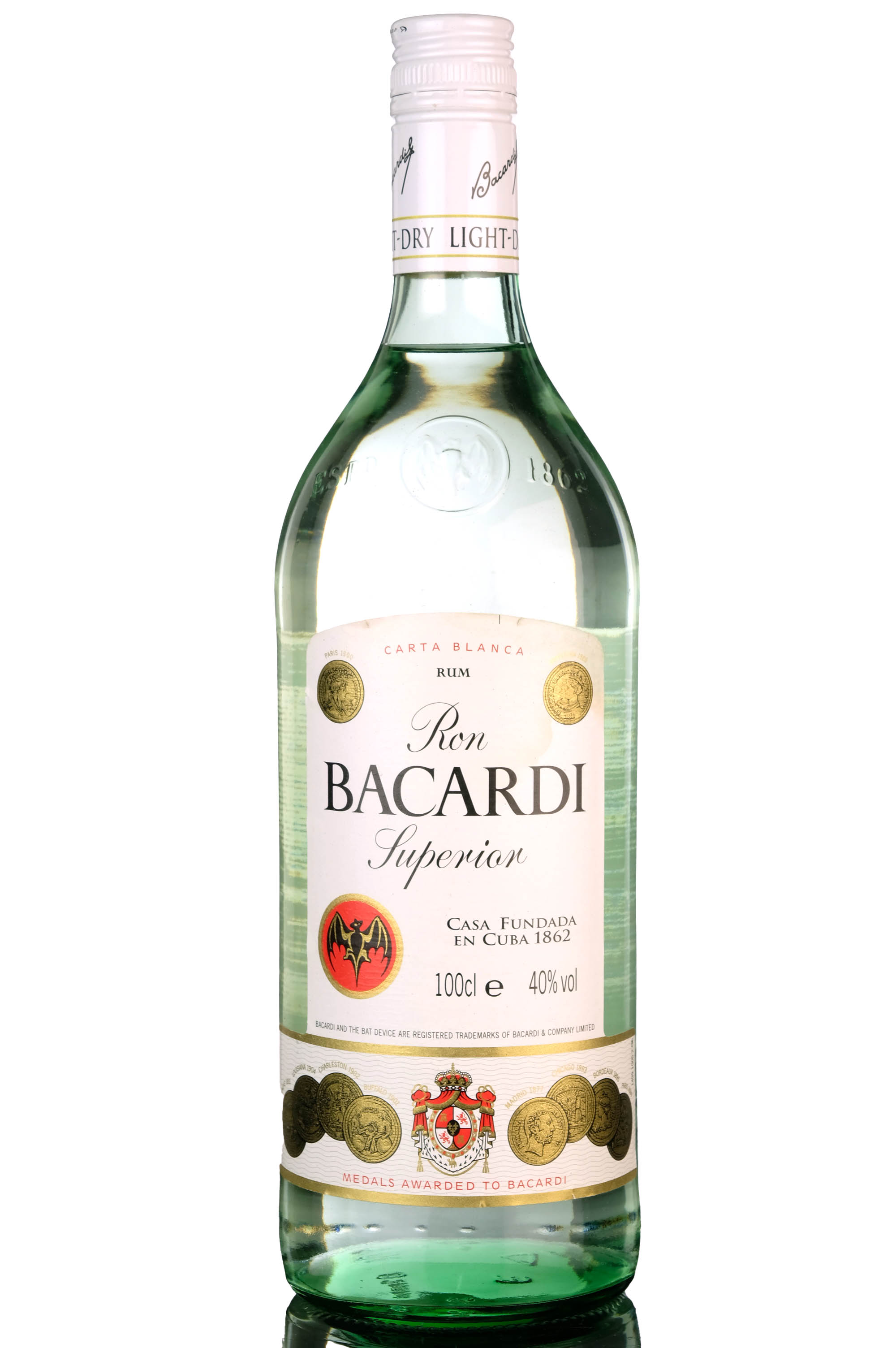 Bacardi White Rum - 1 Litre
