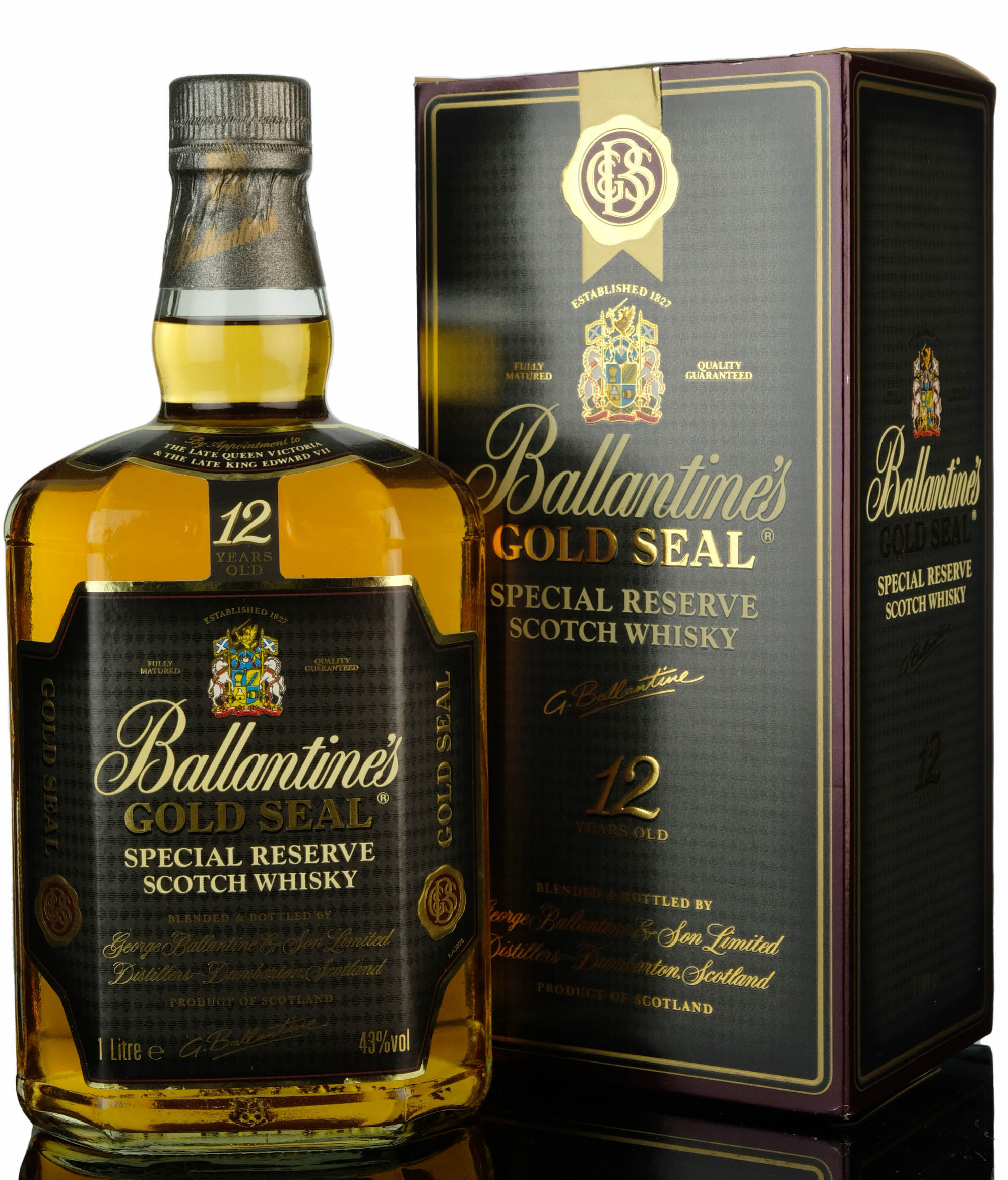 Ballantines 12 Year Old - Gold Seal - 1 Litre