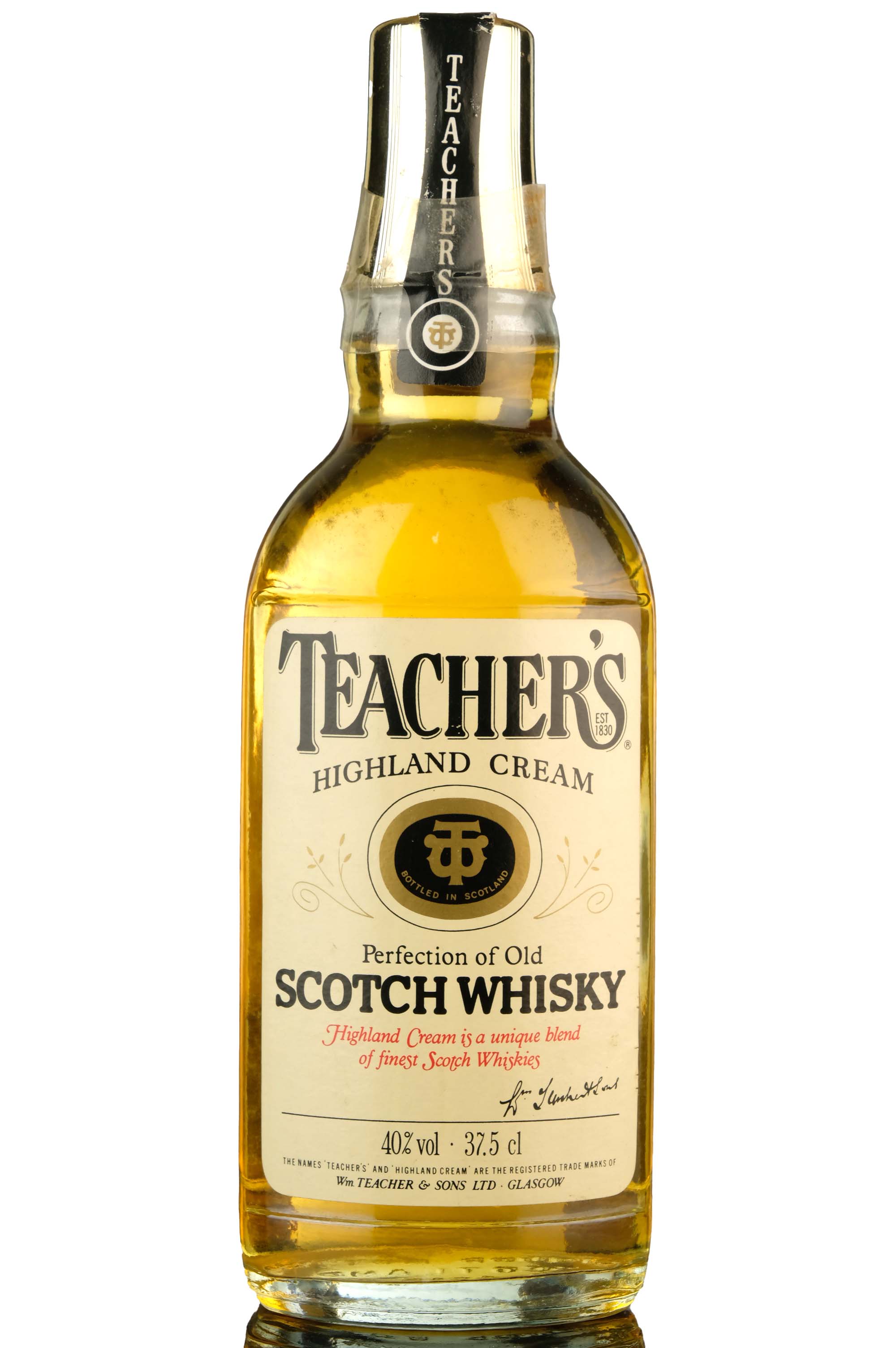 Teachers Highland Cream - 1980s - Half Bottle