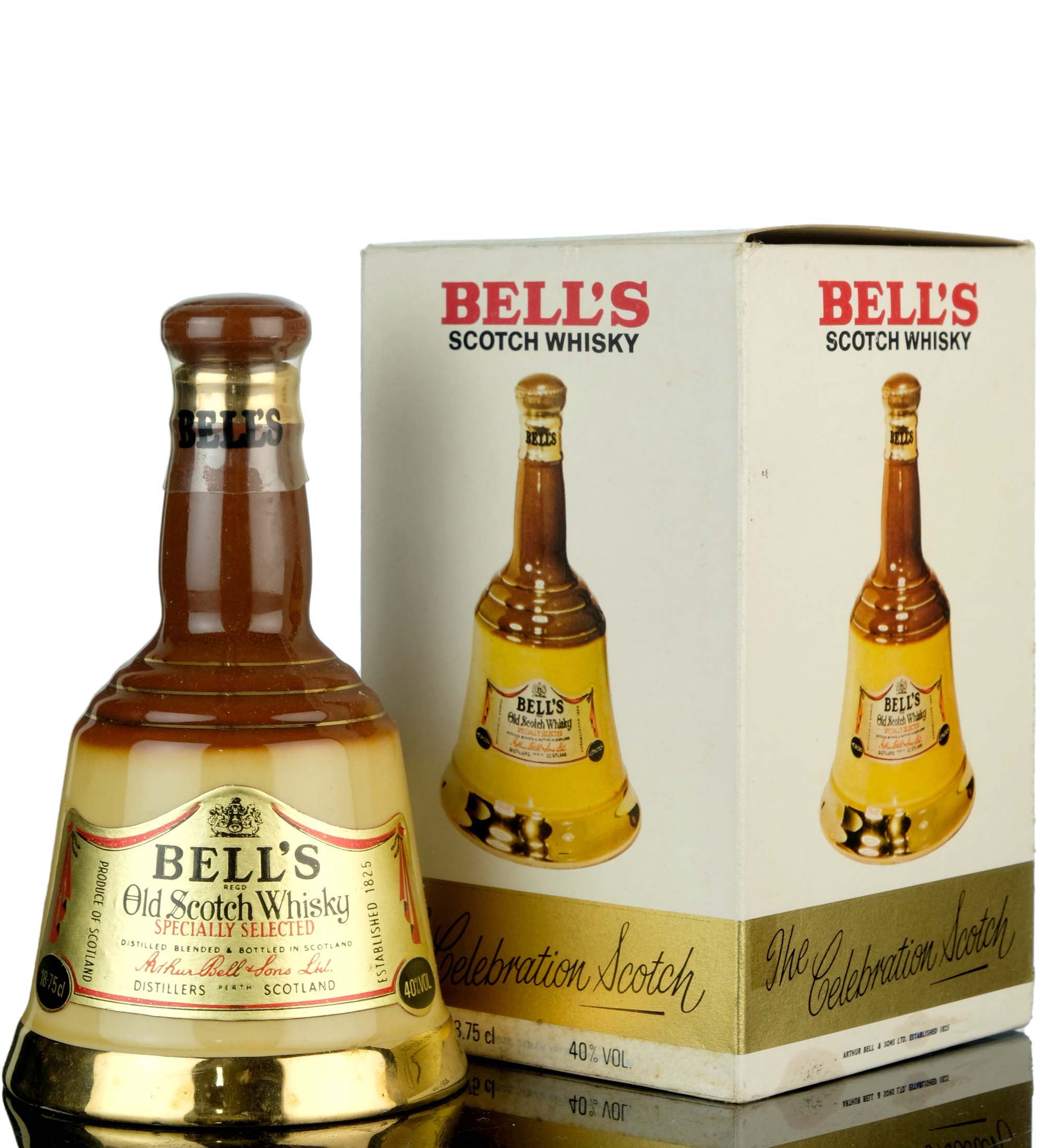 Bells Tan & Cream Ceramic - Quarter Bottle