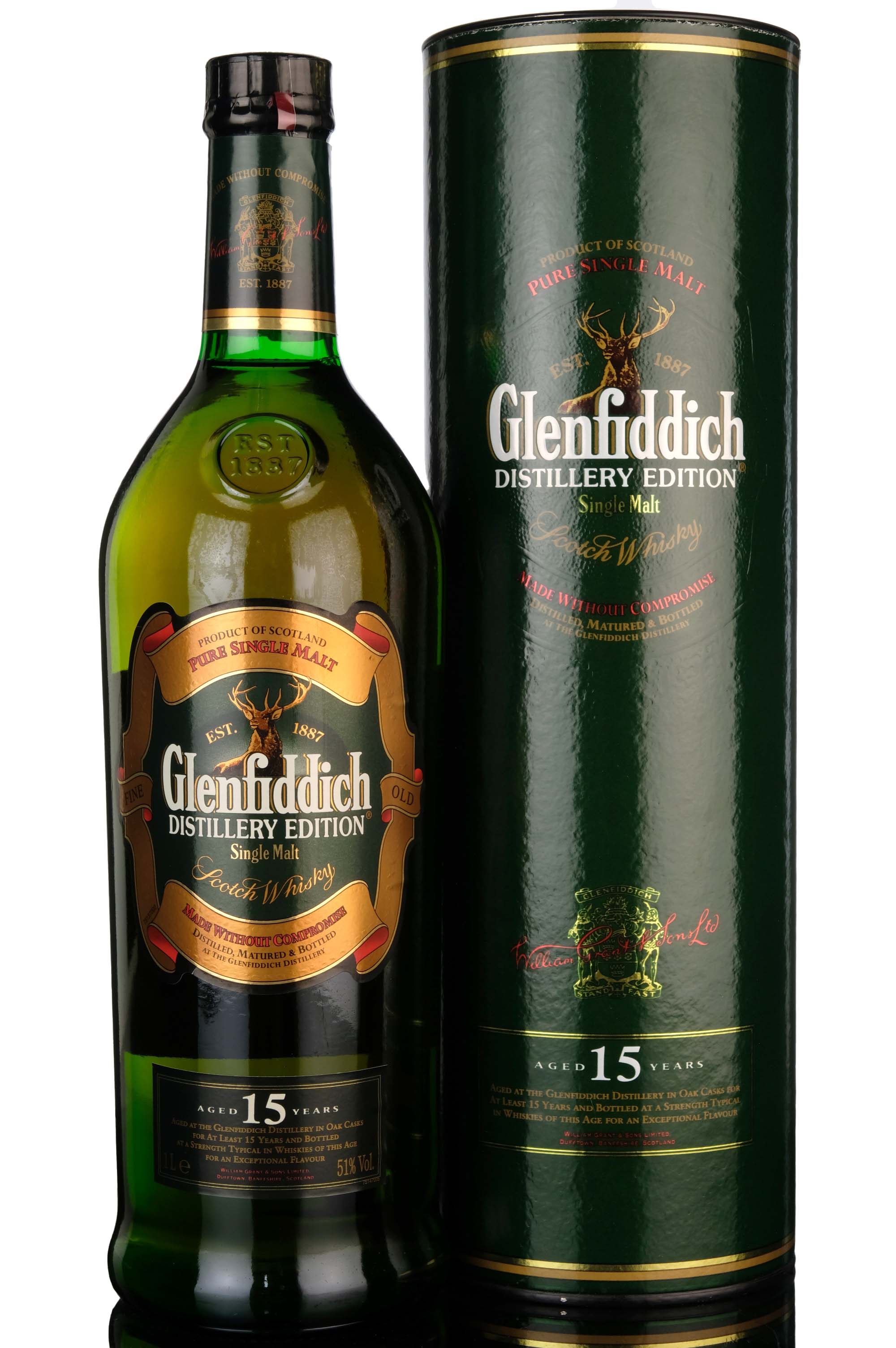 Glenfiddich 15 Year Old - Distillery Edition - 2000s - 1 Litre
