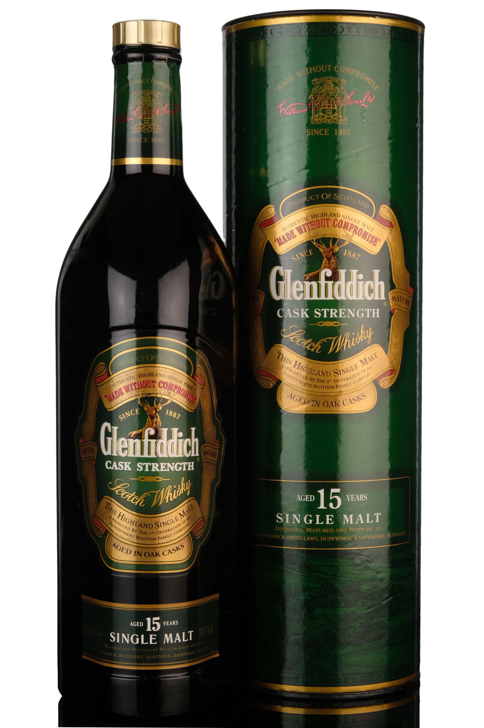 Glenfiddich 15 Year Old - Cask Strength - 2000s - 1 Litre