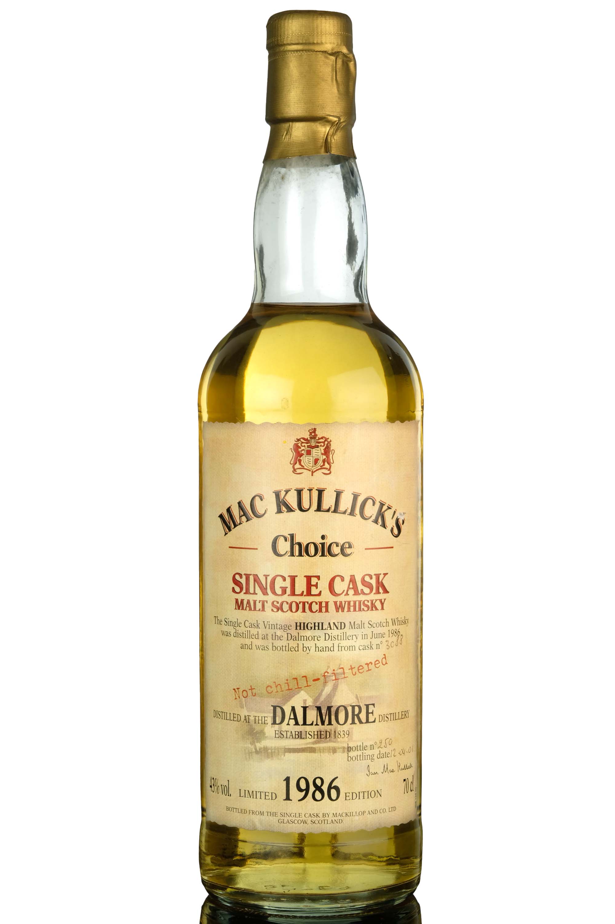 Dalmore 1986-2001 - MacKullicks Choice - Single Cask 3088