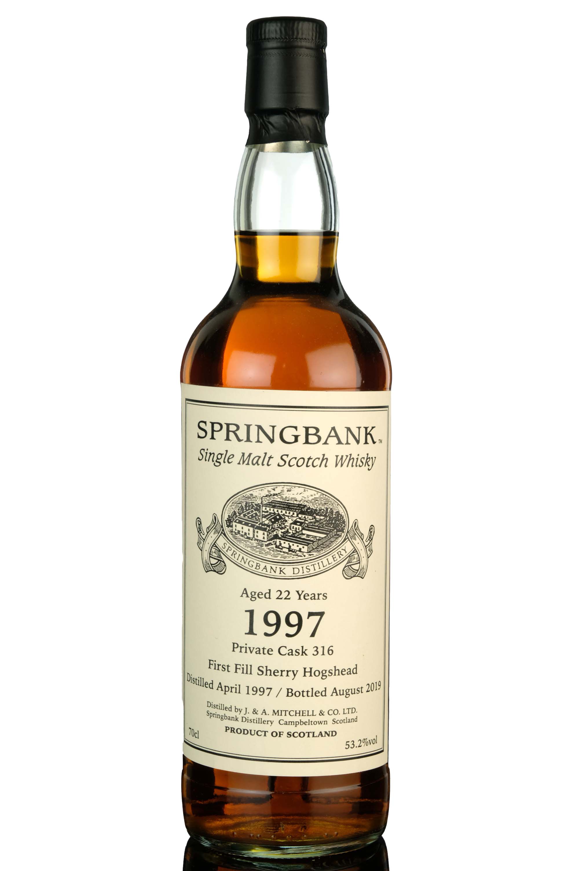 Springbank 1997-2019 - 22 Year Old - Private Bottling - Single Cask 316
