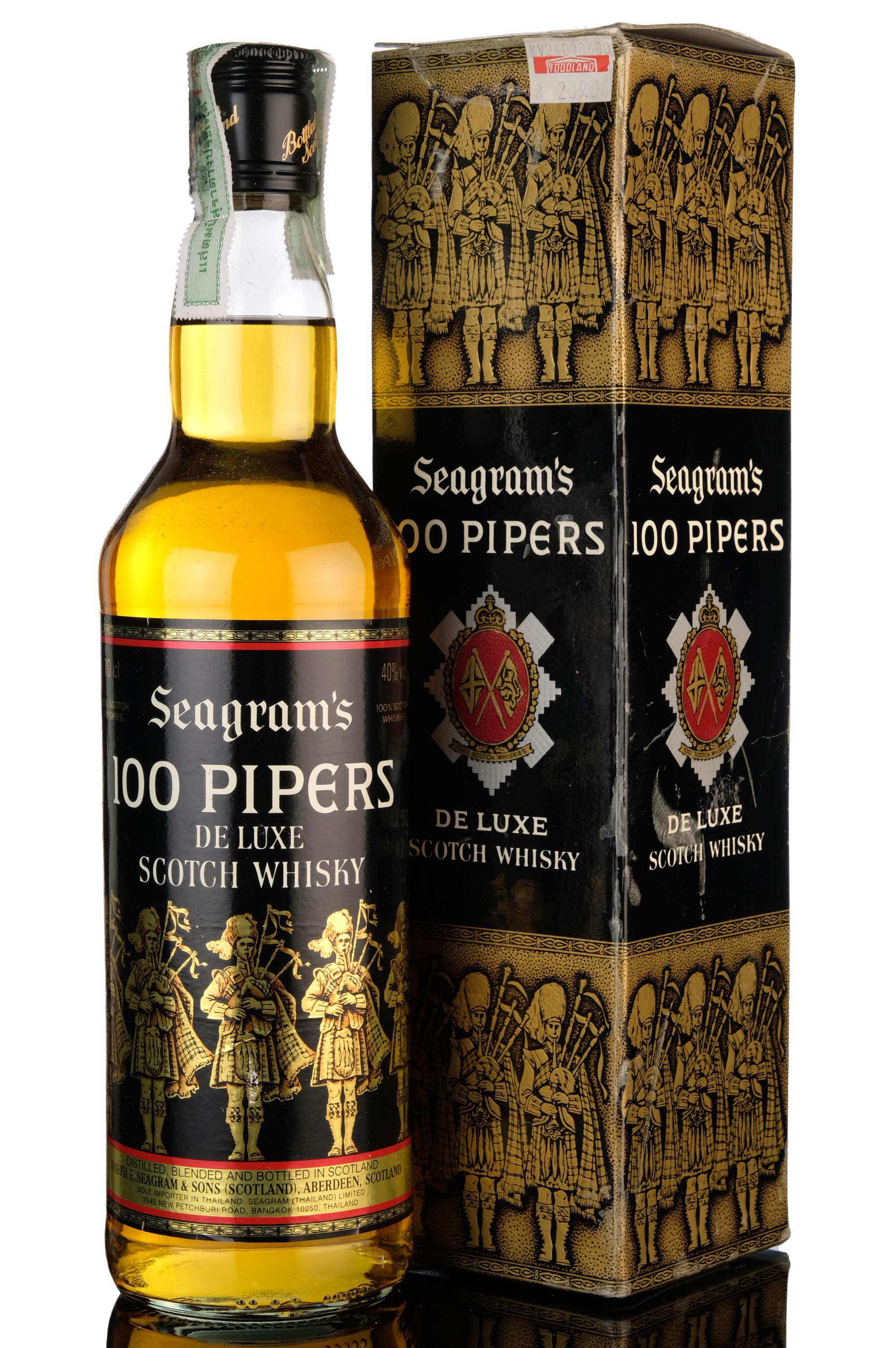 Seagrams 100 Pipers De Luxe