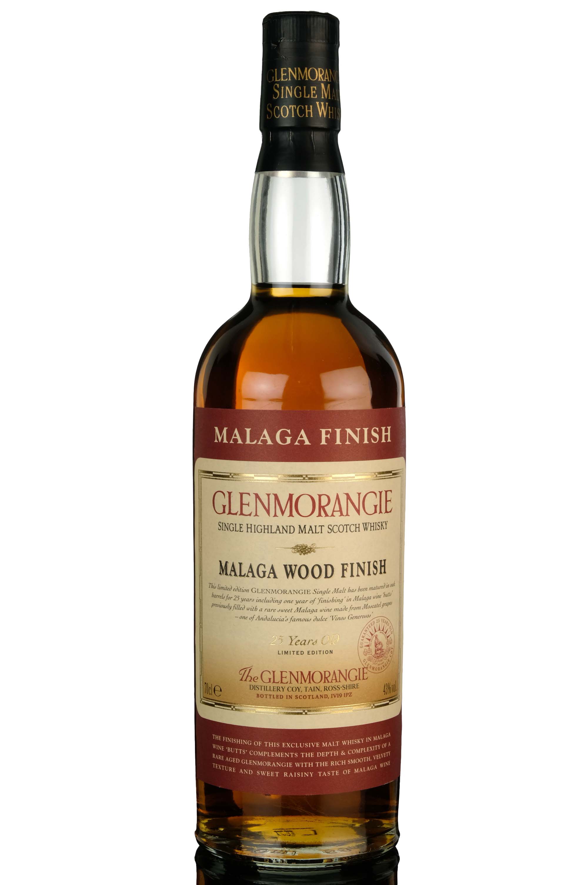 Glenmorangie 25 Year Old - Malaga Wood Finish - 2003 Release