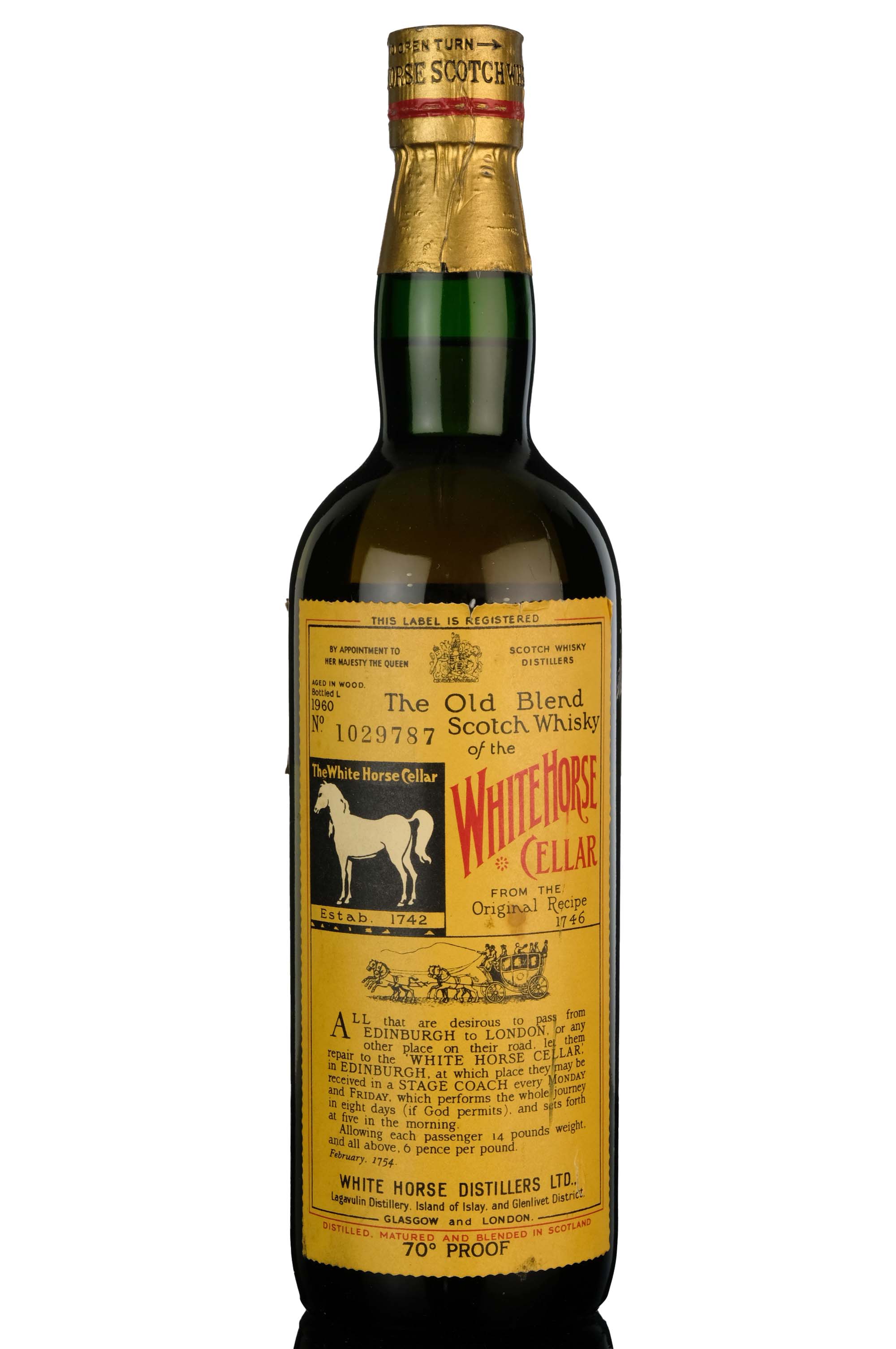 White Horse Cellar - Bottled 1960