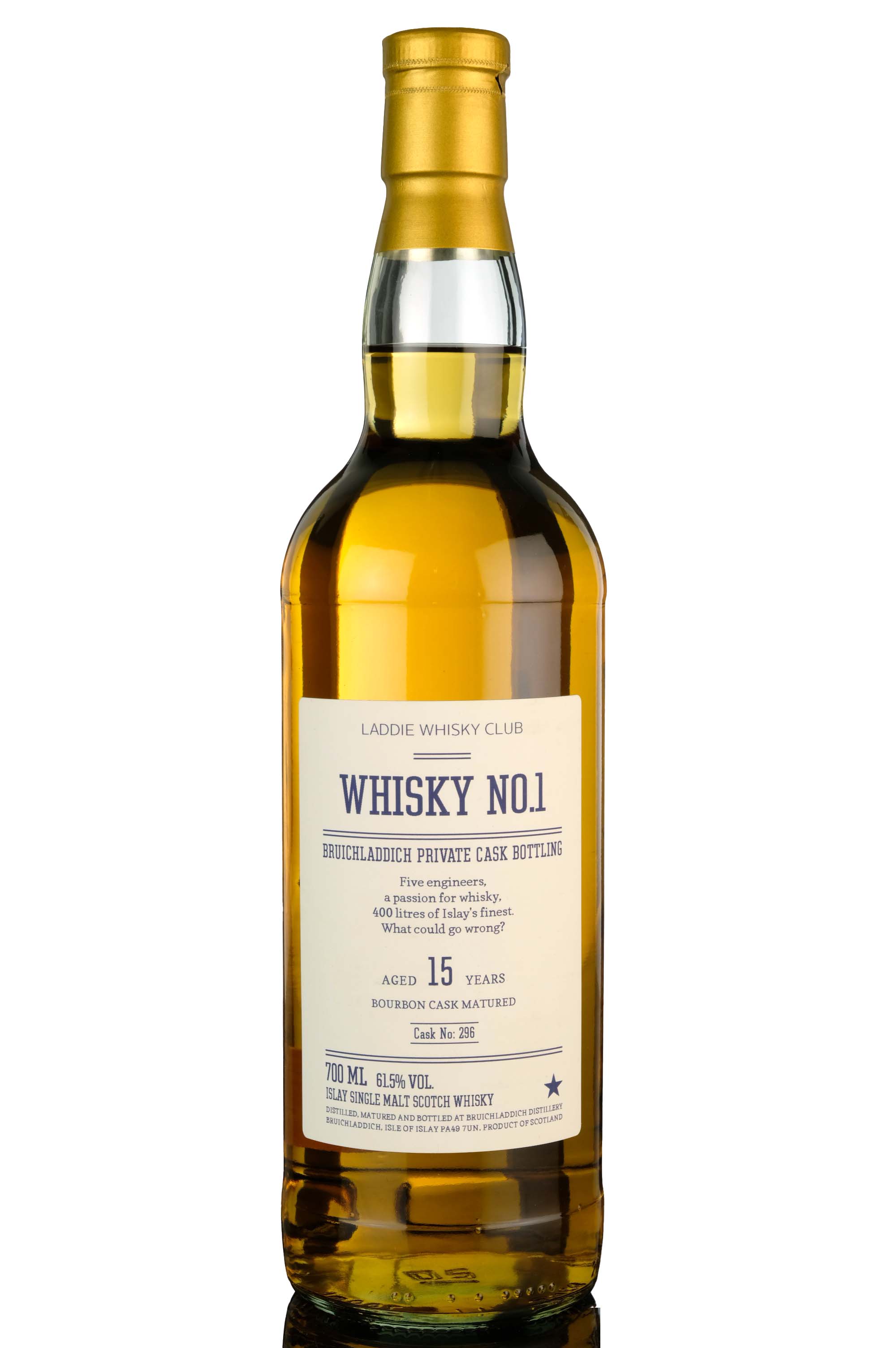 Bruichladdich 15 Year Old - Private Single Cask 296