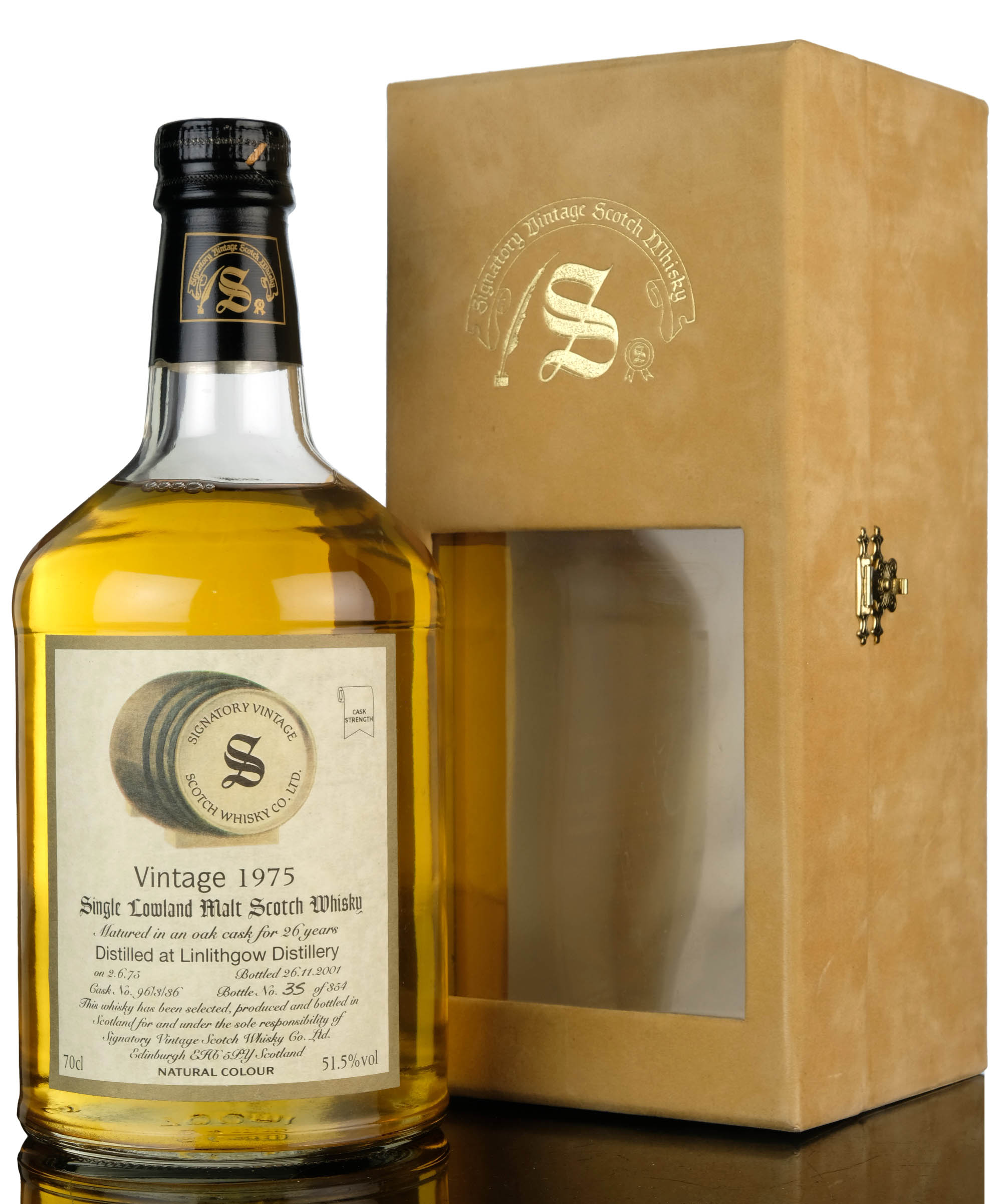 Linlithgow 1975-2001 - 26 Year Old - Signatory Vintage - Single Cask 96/3/36