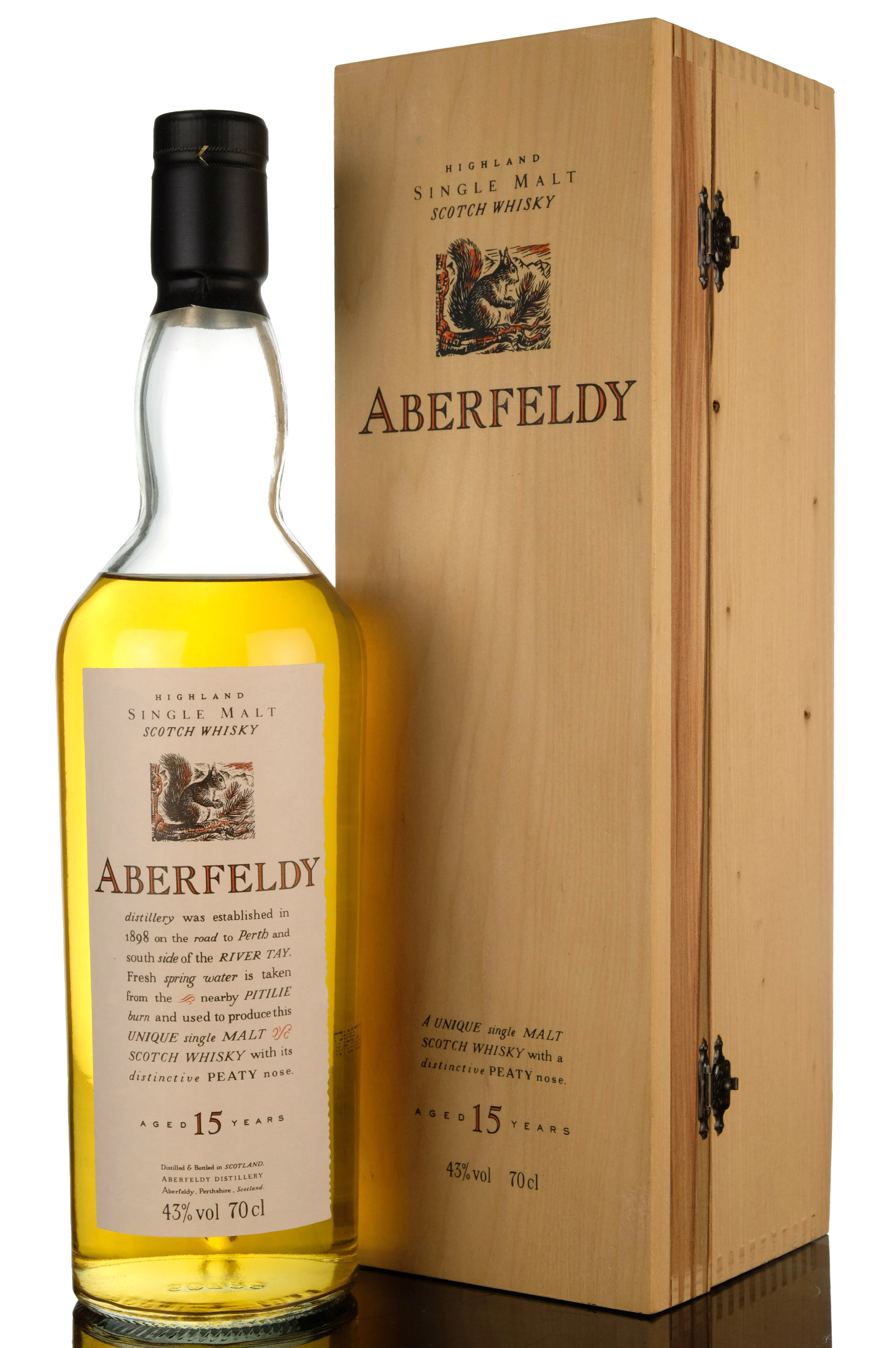 Aberfeldy 15 Year Old - Flora & Fauna - Wooden Box