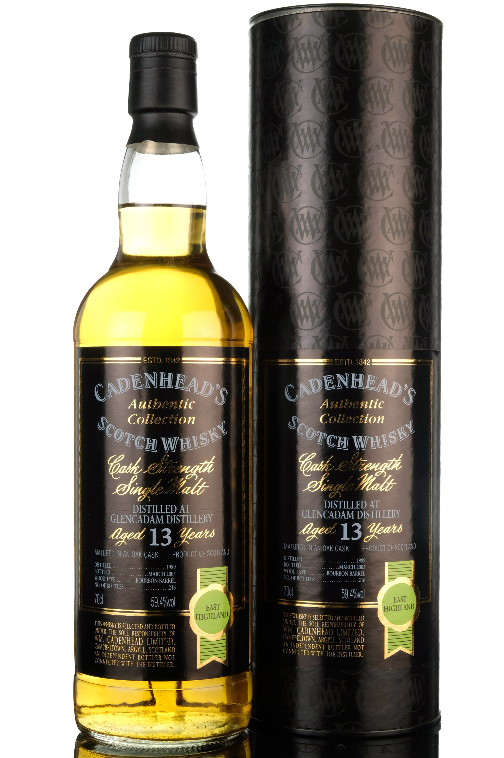 Glencadam 1989-2003 - 13 Year Old - Cadenheads Authentic Collection - Single Cask