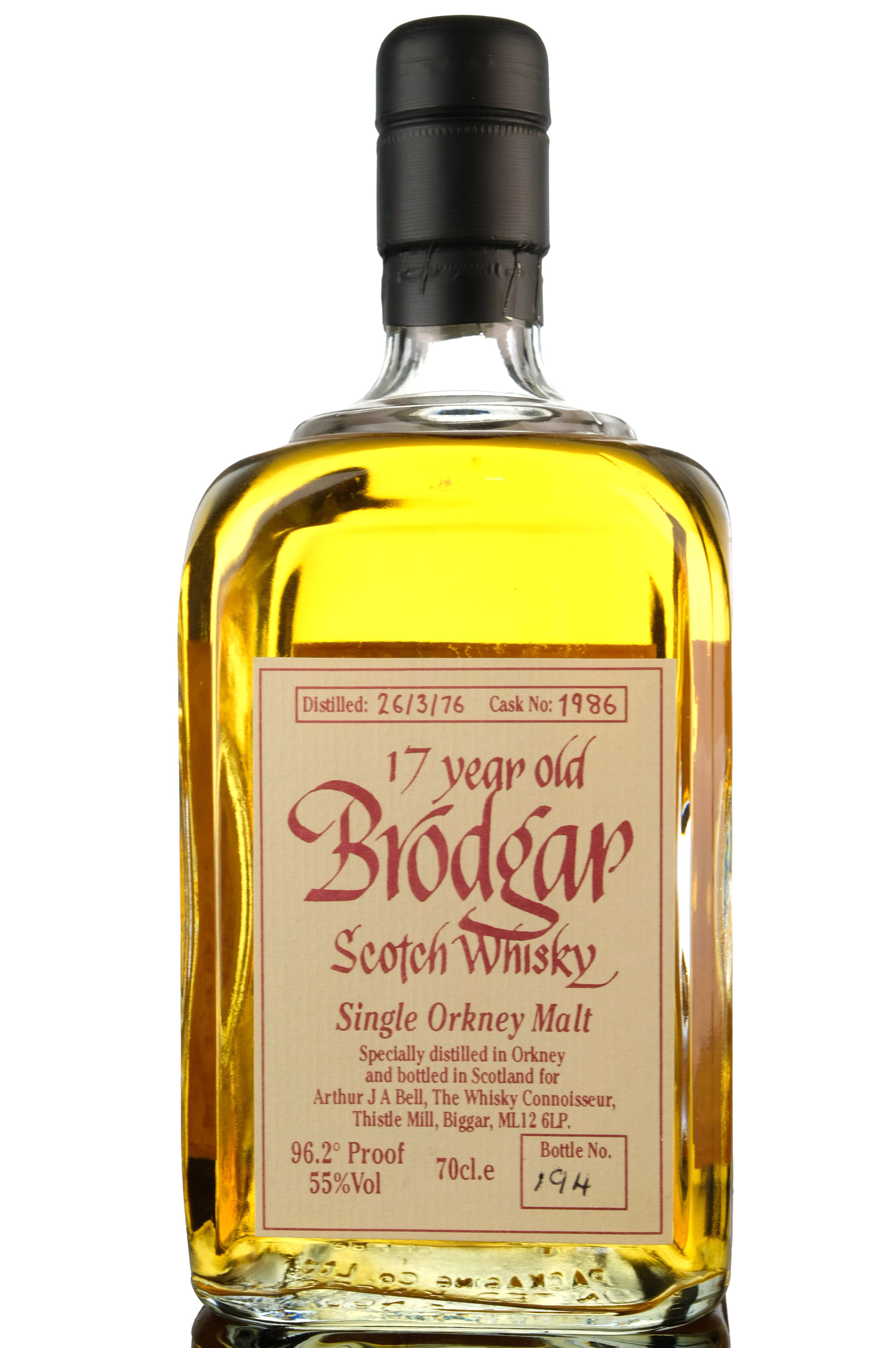 Brodgar (Highland Park) 1976 - 17 Year Old - The Whisky Connoisseur - Single Cask 1986