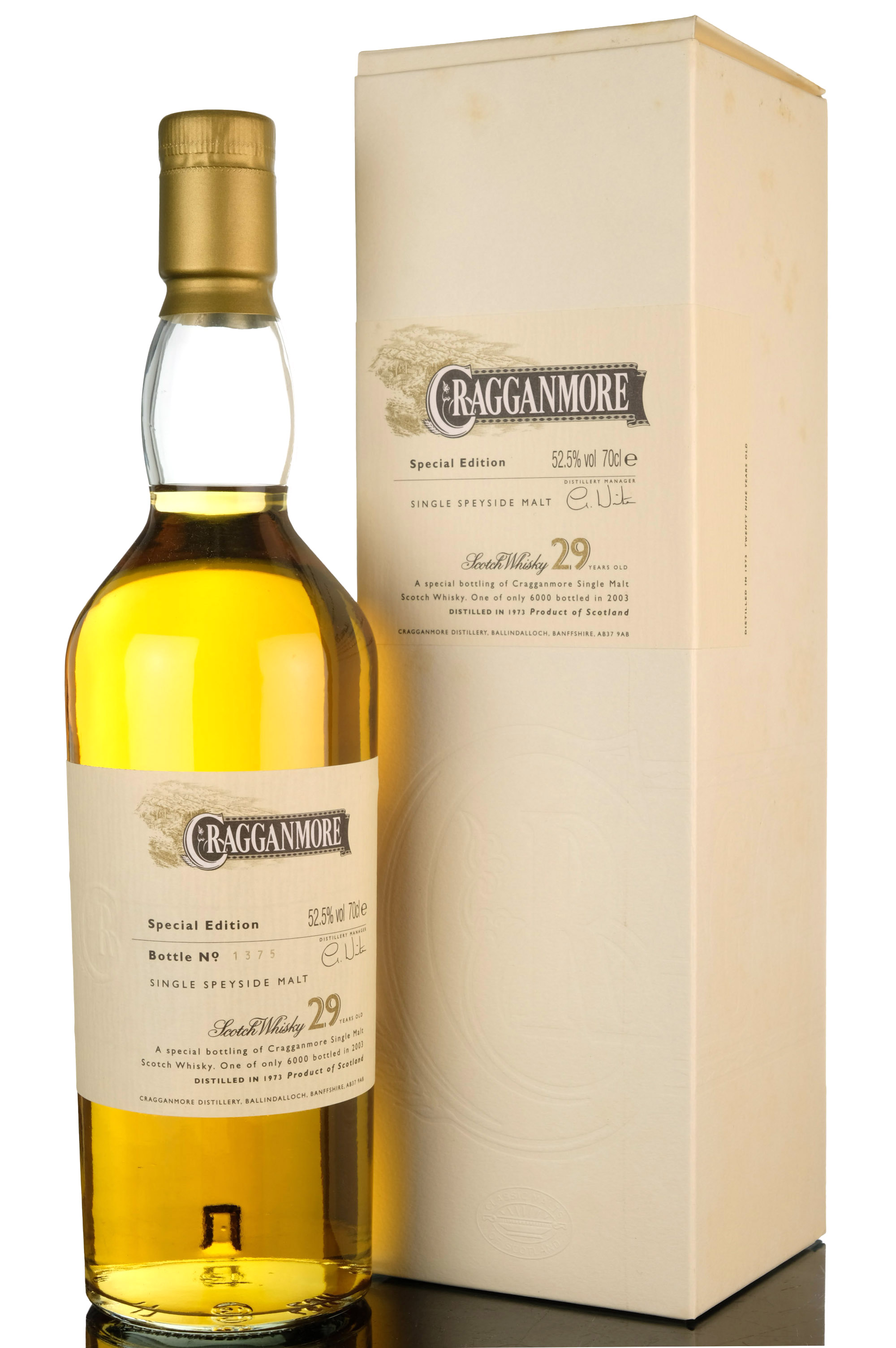 Cragganmore 1973 - 29 Year Old - Special Release 2003