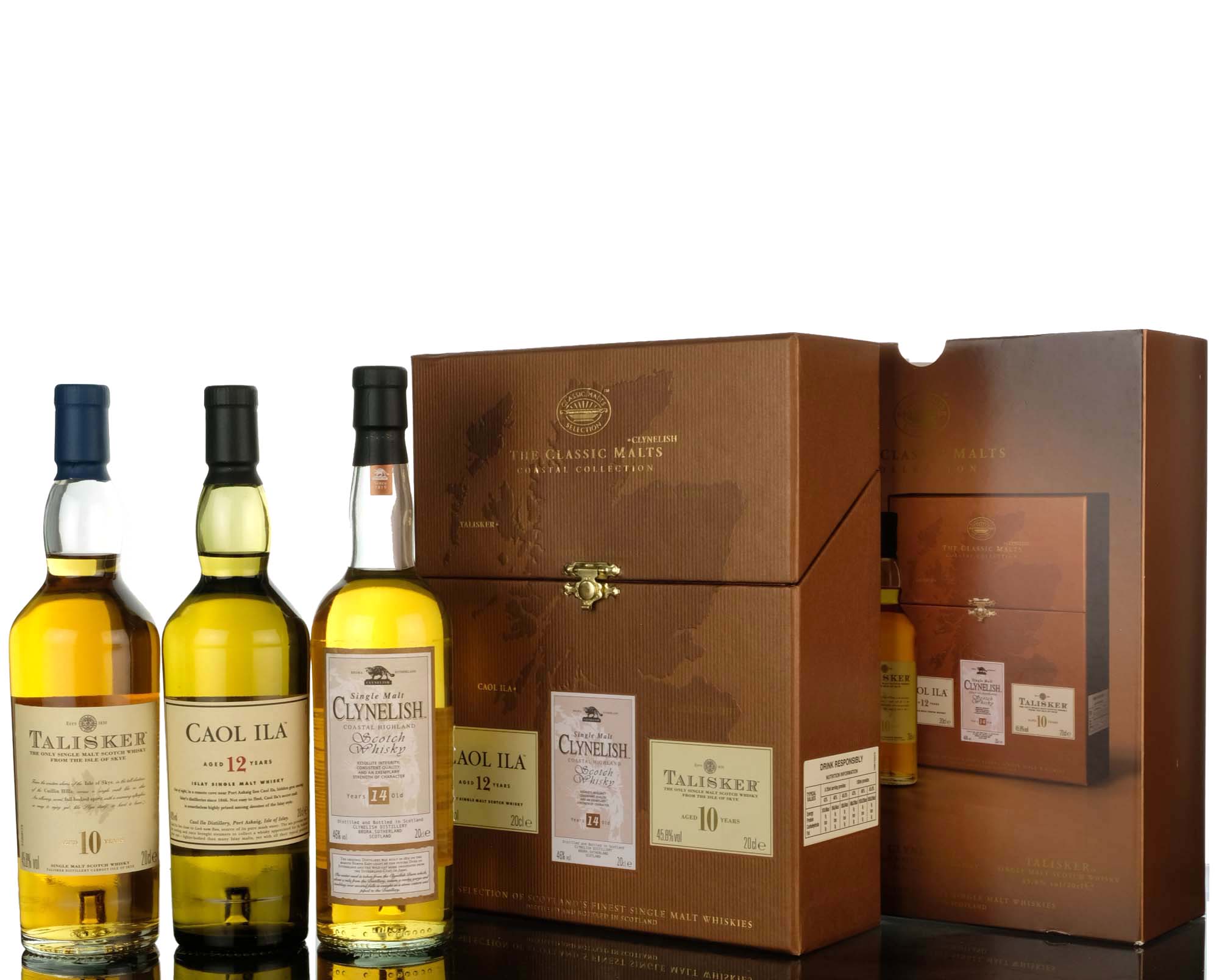 The Classic Malts Collection Box Set - Caol Ila - Clynelish - Talisker - Quarter Bottle
