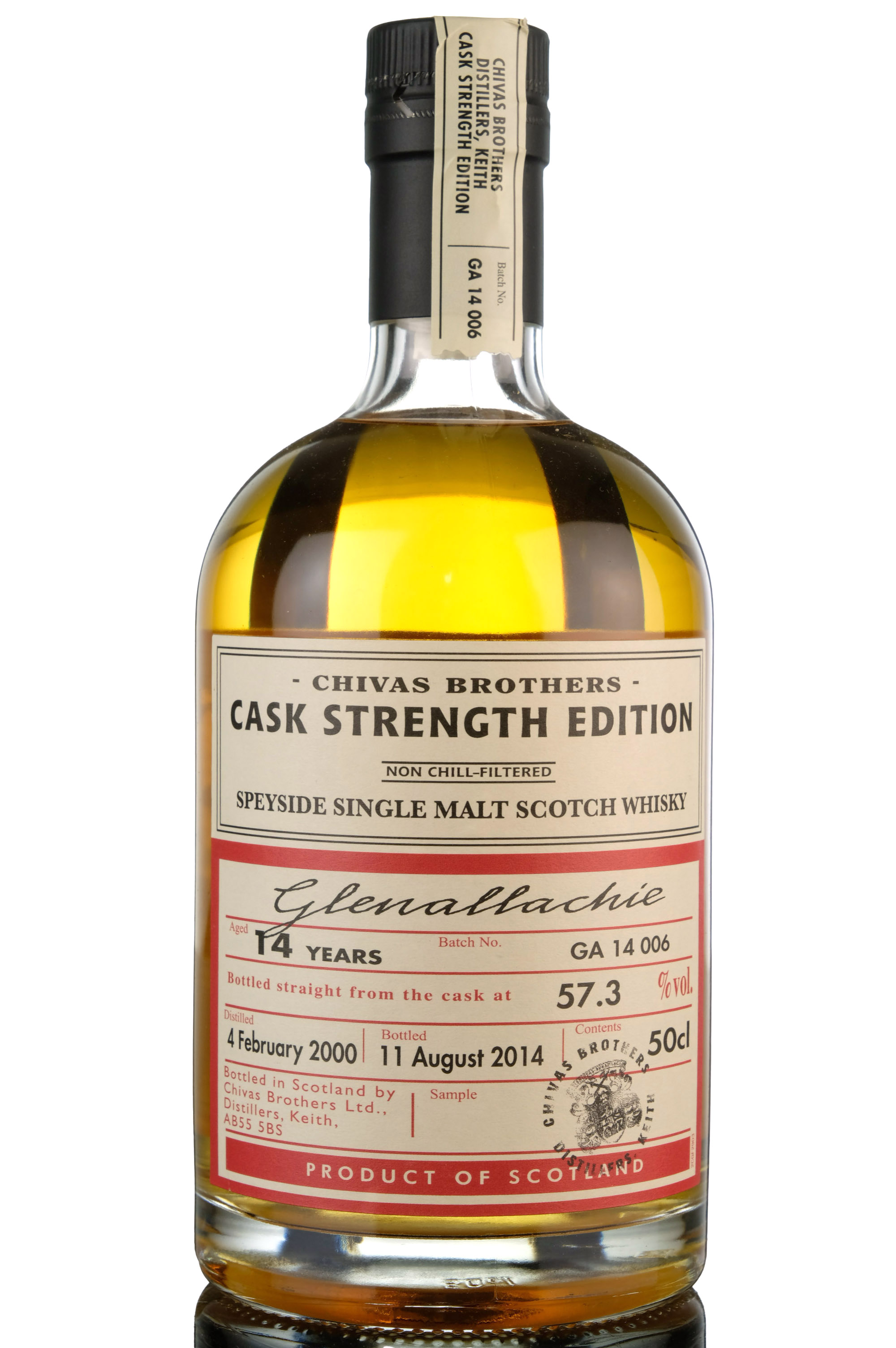 Glenallachie 2000-2014 - 14 Year Old - Chivas Brothers Cask Strength Edition