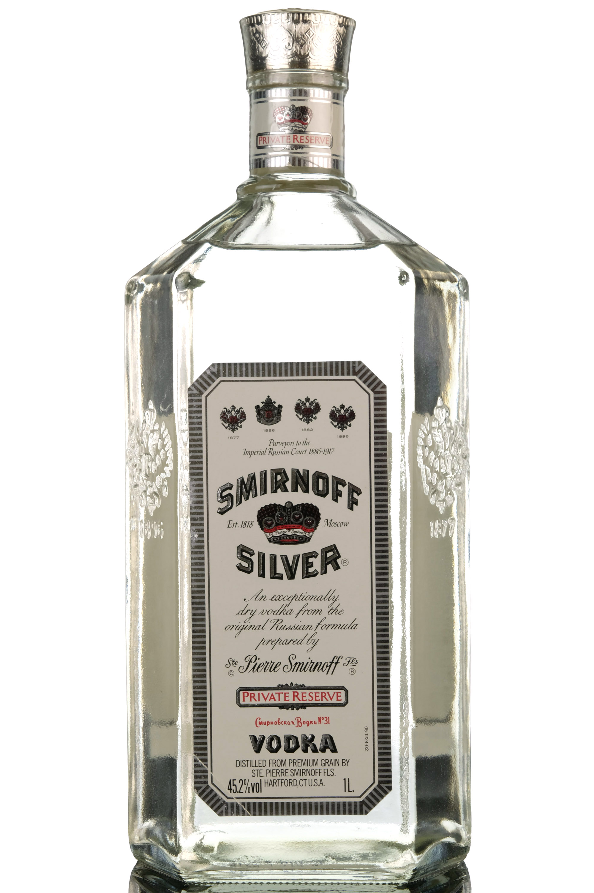 Smirnoff Silver Vodka - Private Reserve - 1 Litre