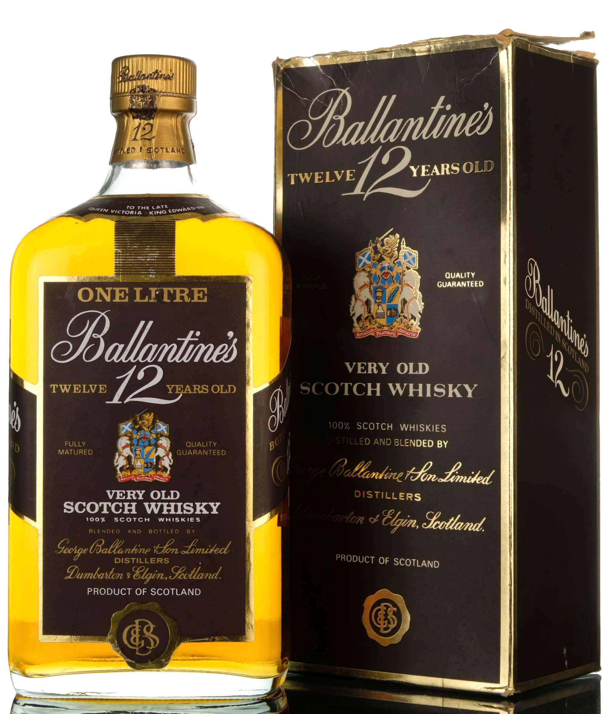 Ballantines 12 Year Old - 1980s - 1 Litre