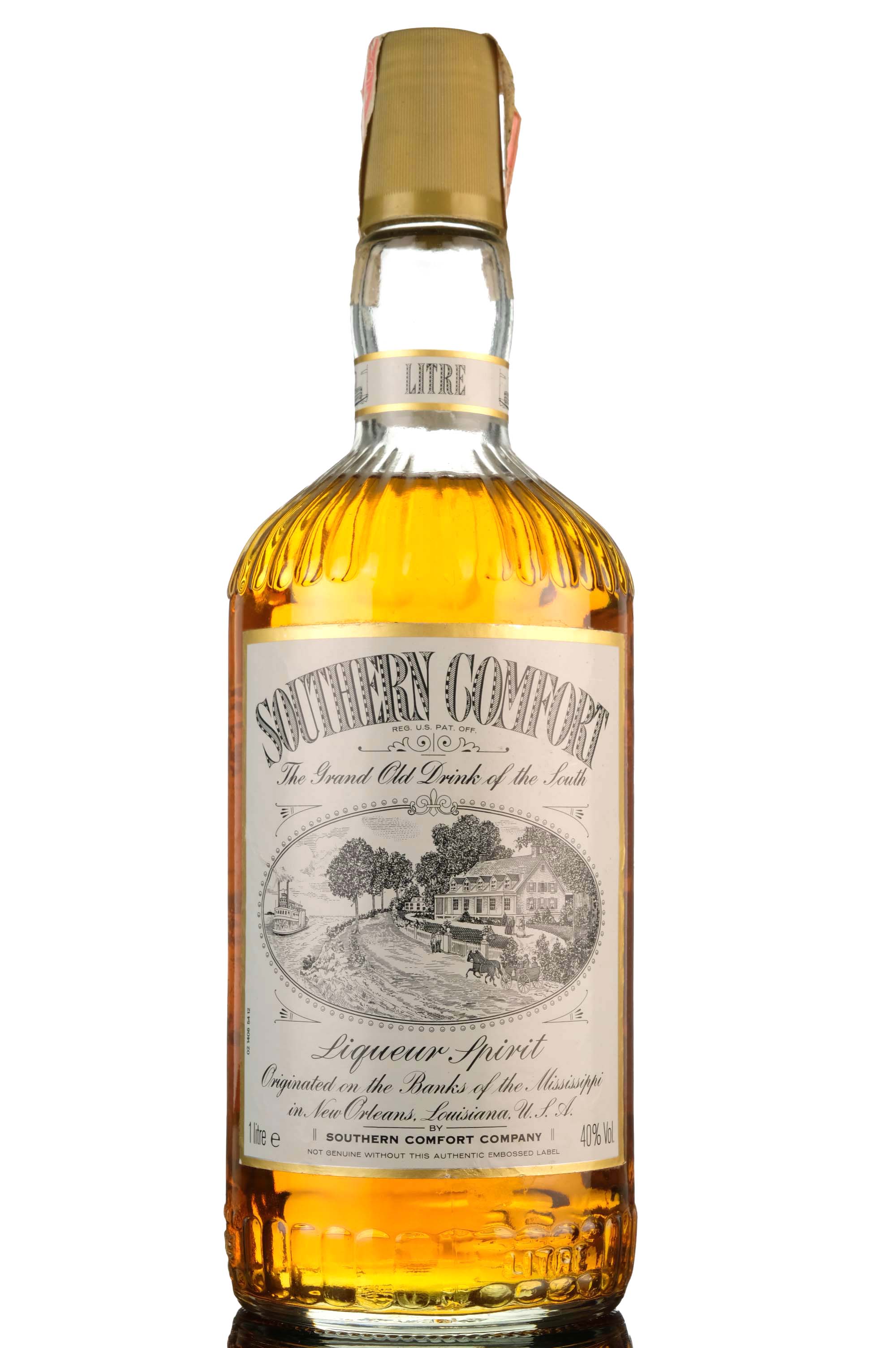 Southern Comfort Whiskey Liqueur - 1980s - 1 Litre