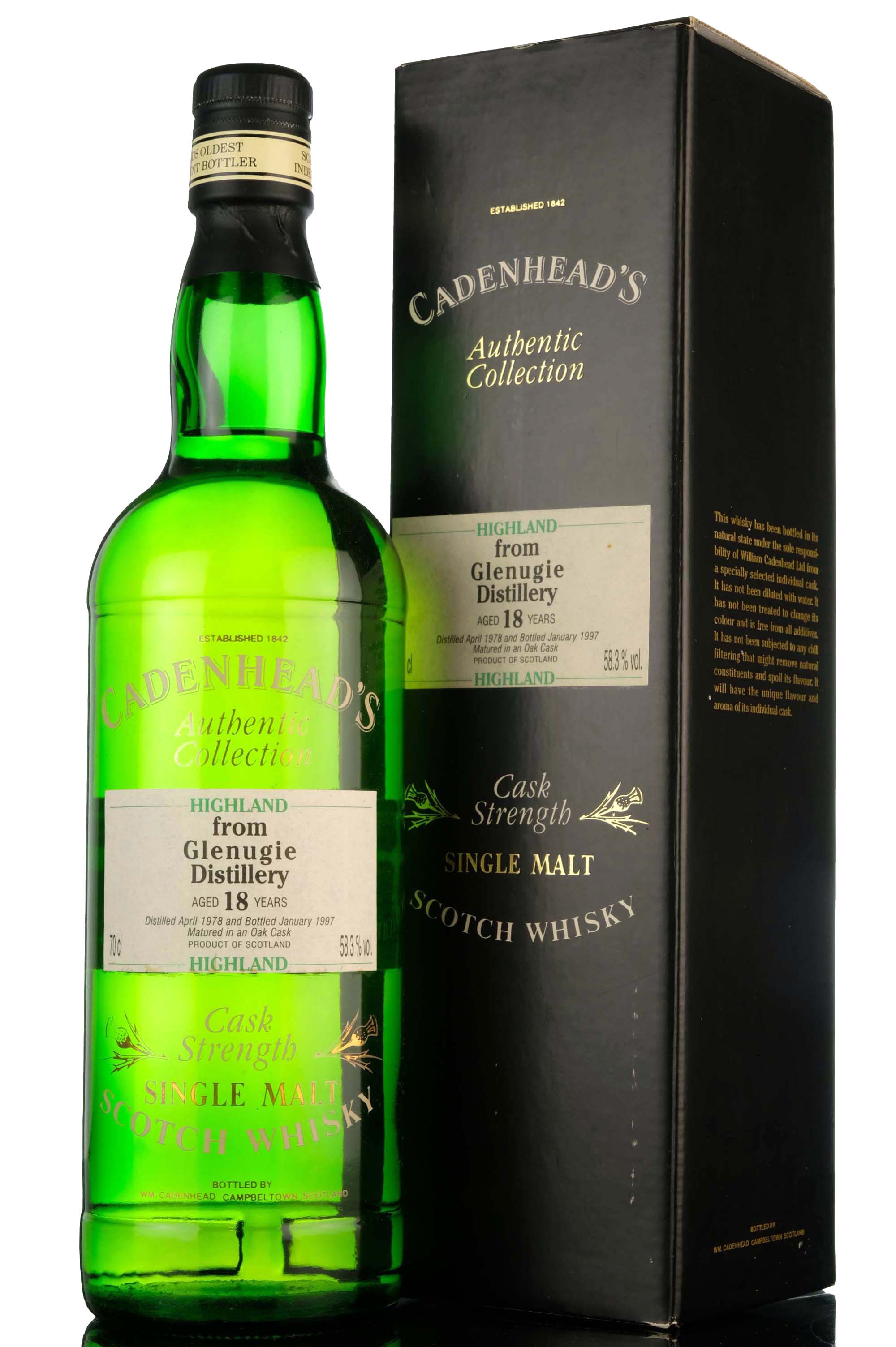 Glenugie 1978-1997 - 18 Year Old - Cadenheads Authentic Collection - Single Cask