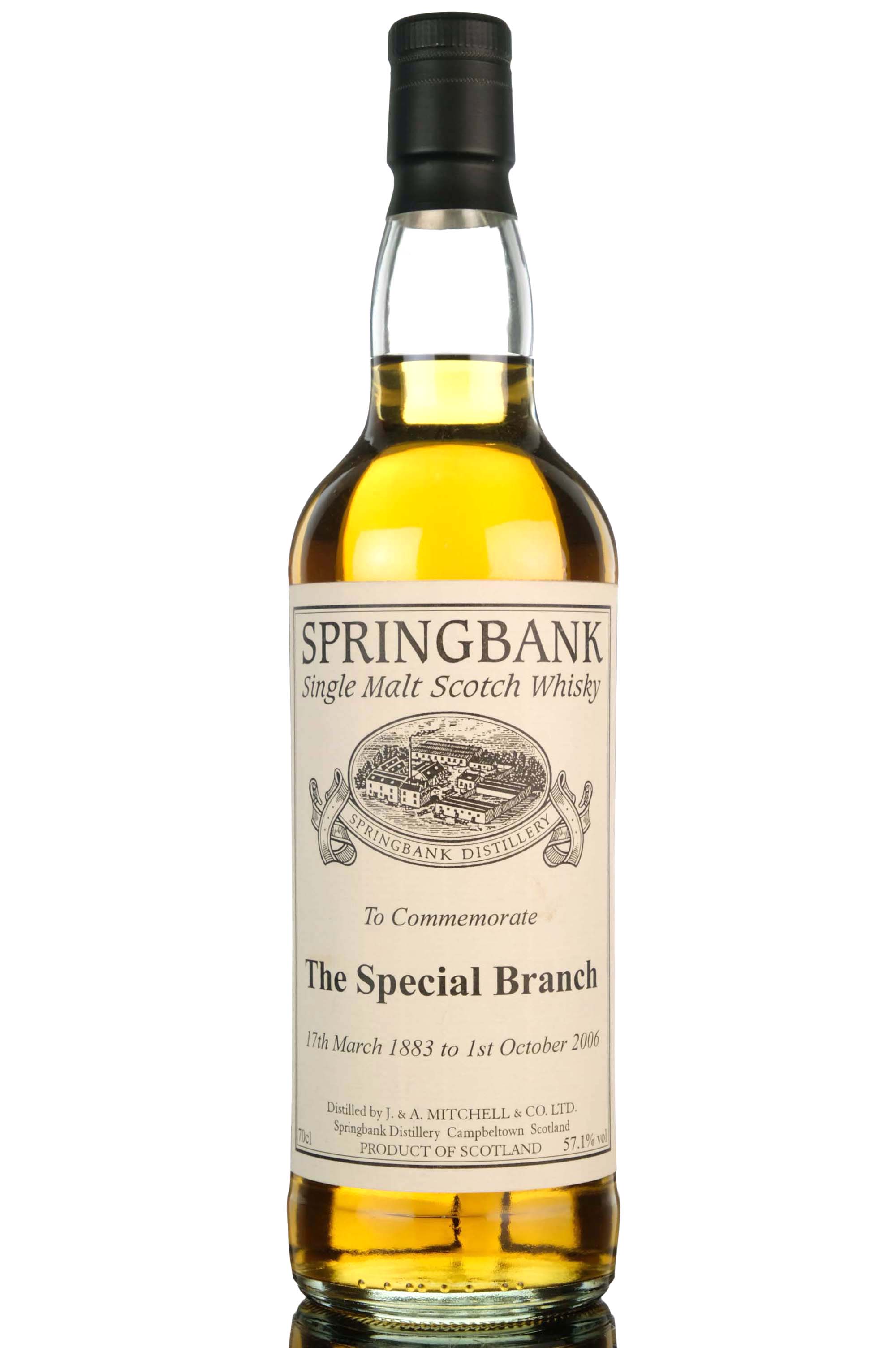 Springbank To Commemorate The Special Branch 1883-2006 - Single Cask - Private Bottling