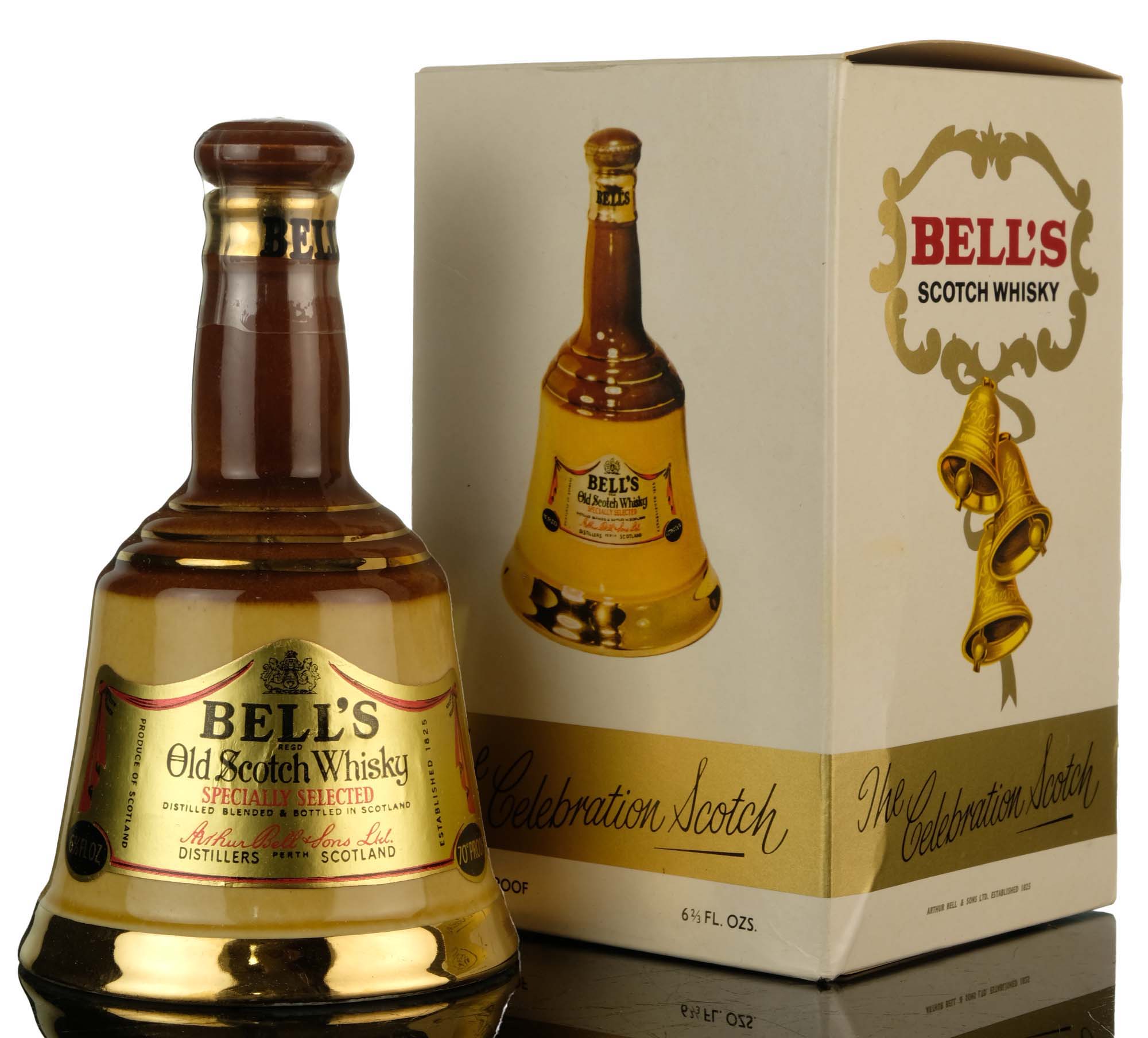 Bells Tan & Cream Ceramic - Quarter Bottle