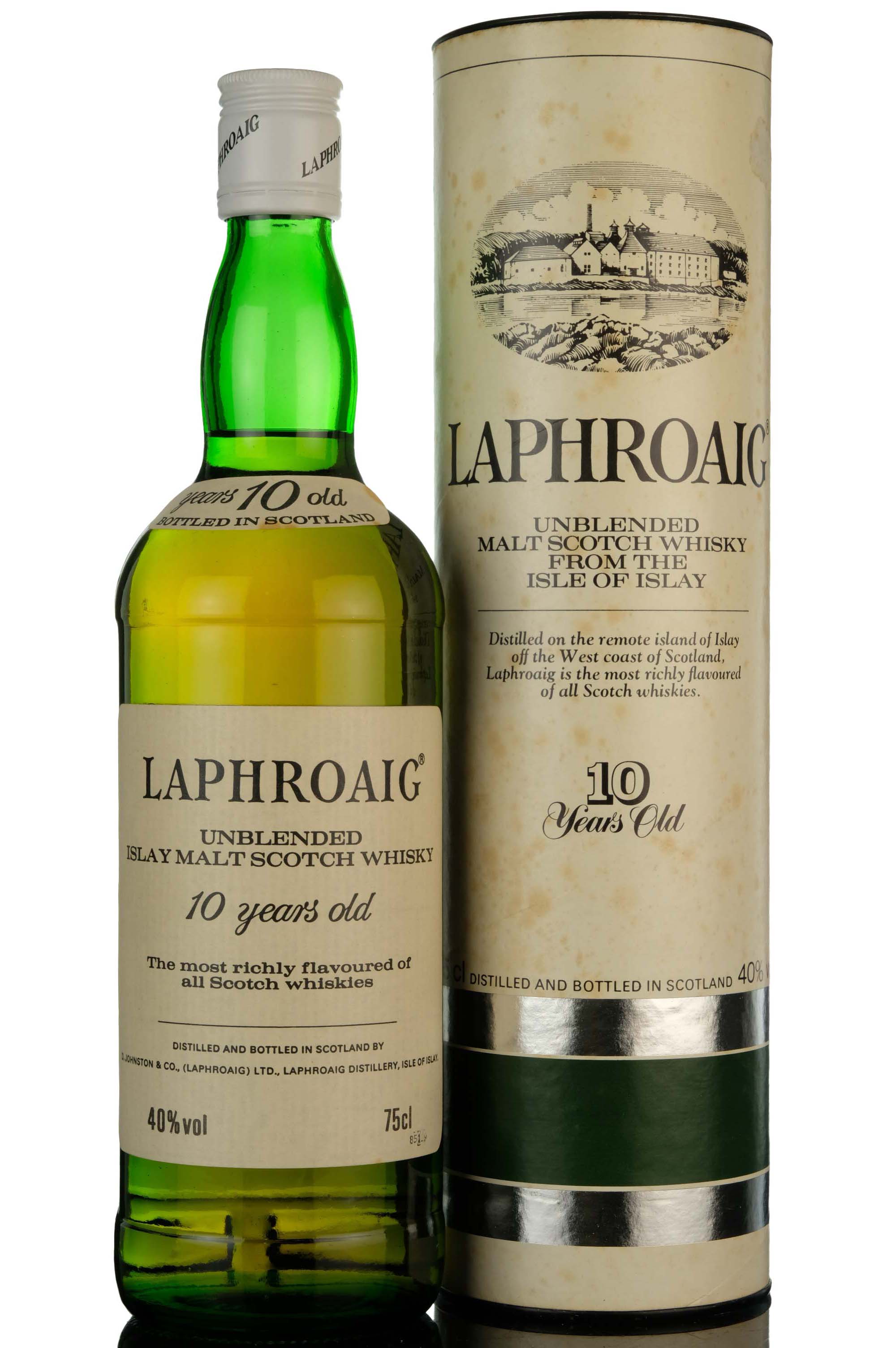 Laphroaig 10 Year Old - Unblended - 1985 Release