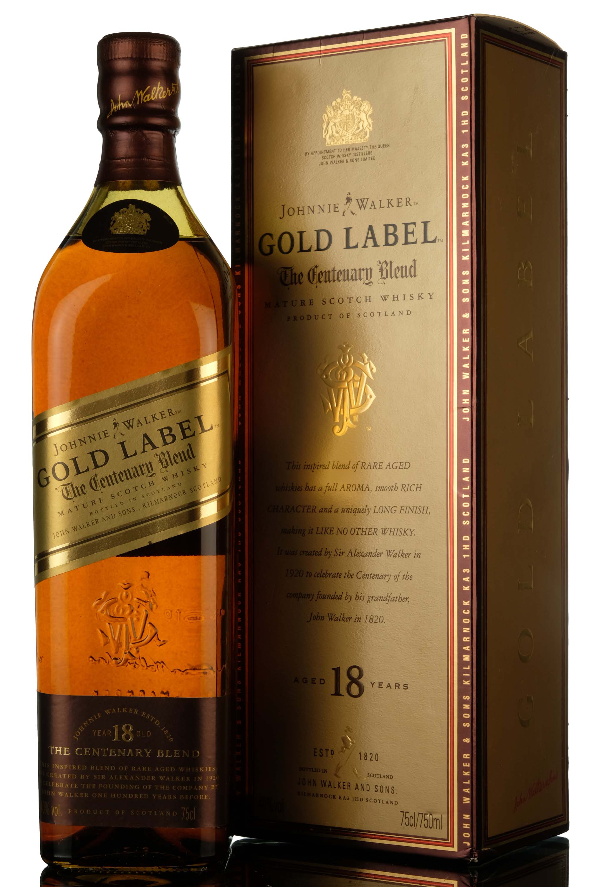 Johnnie Walker 18 Year Old - Gold Label - The Centenary Blend