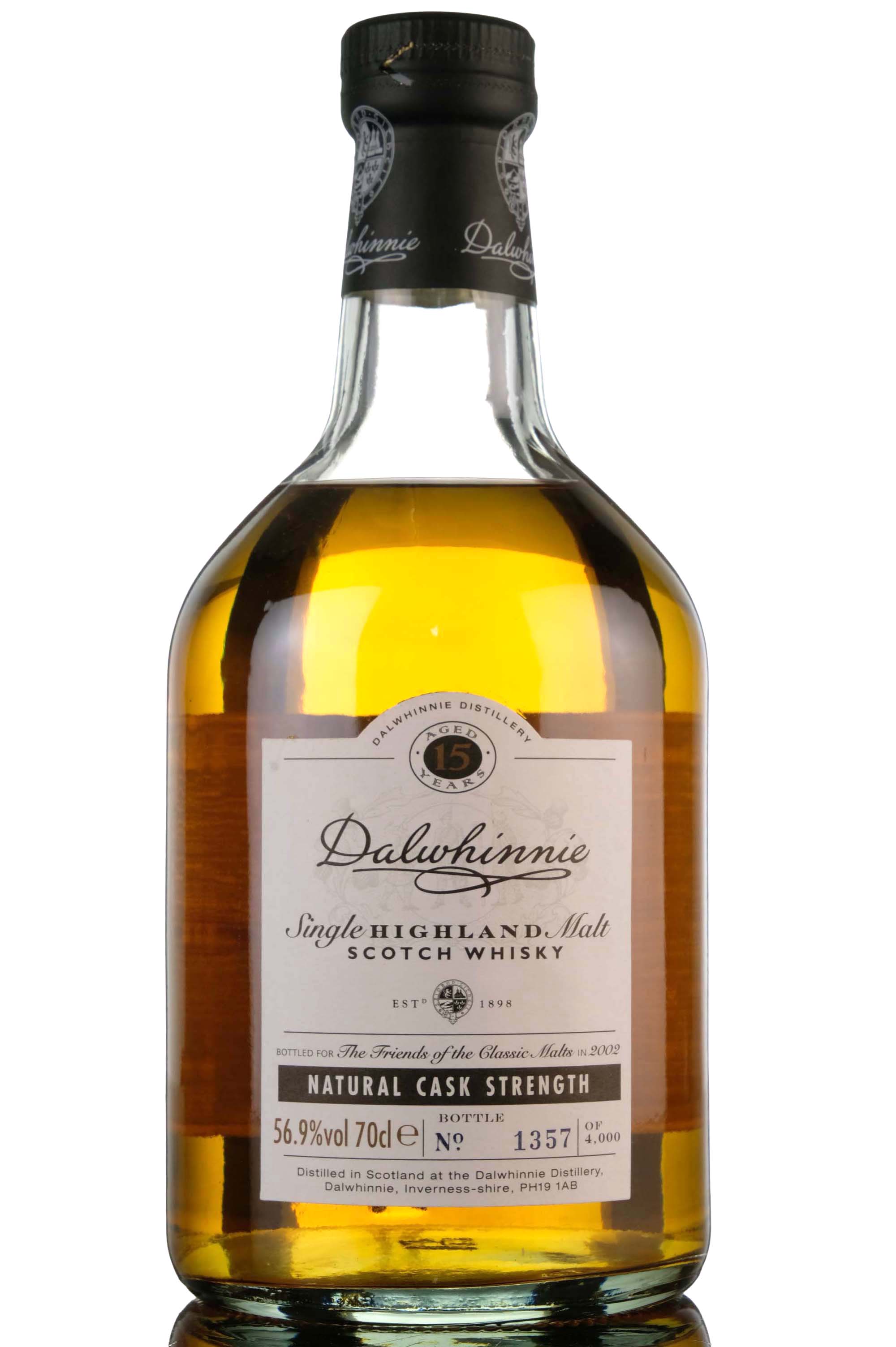 Dalwhinnie 15 Year Old - Friends Of The Classic Malts - 2002 Release