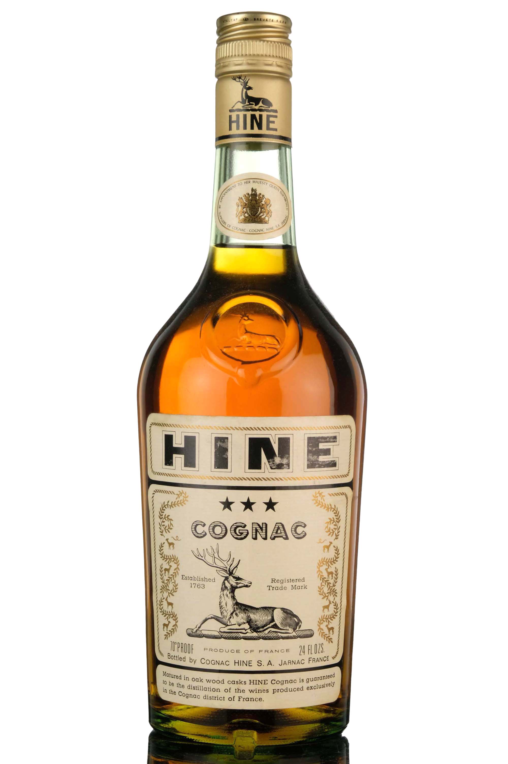 Hine 3 Star Cognac - 1970s