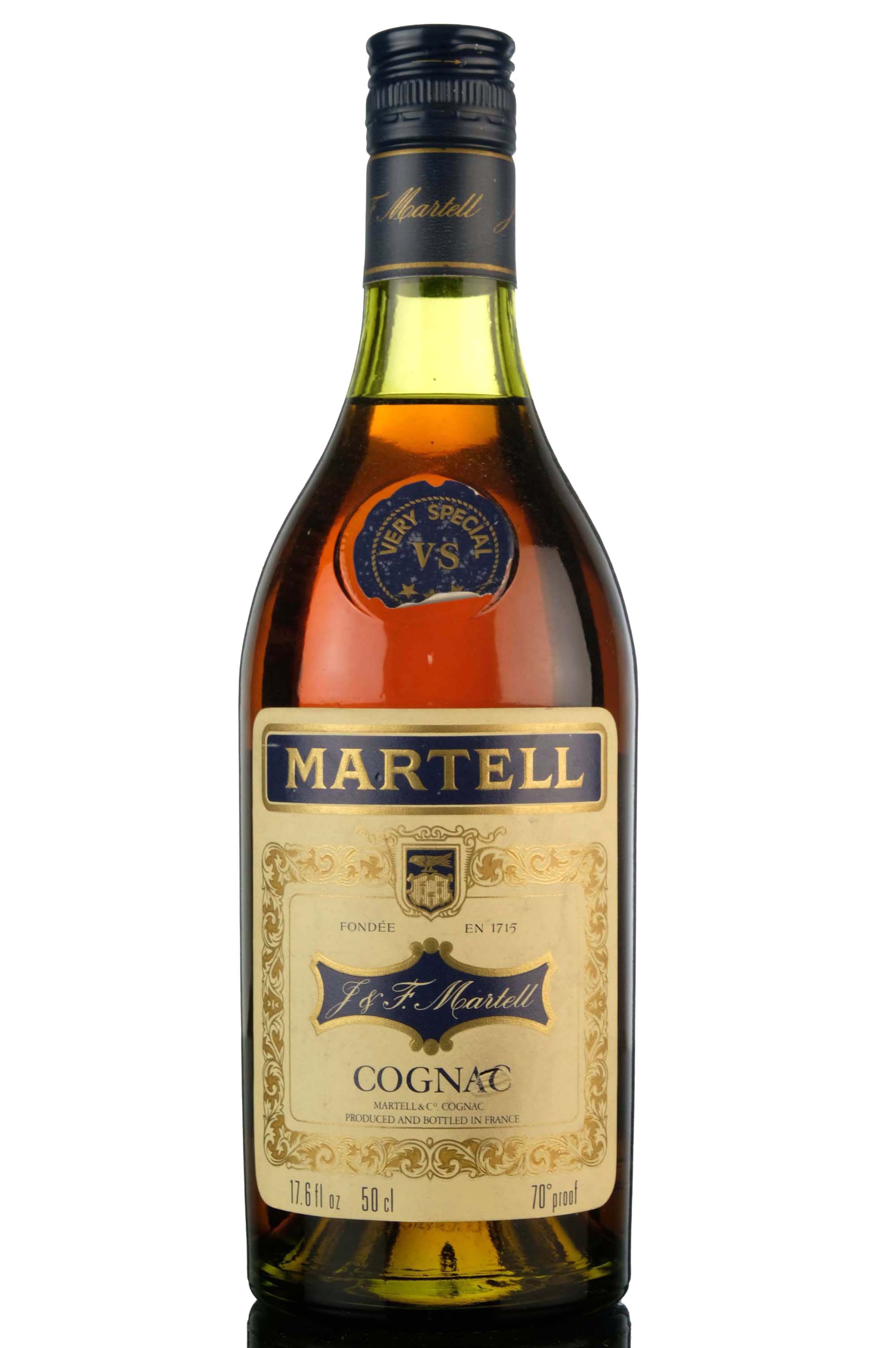 Martell VS Cognac - 1970s - Half Litre