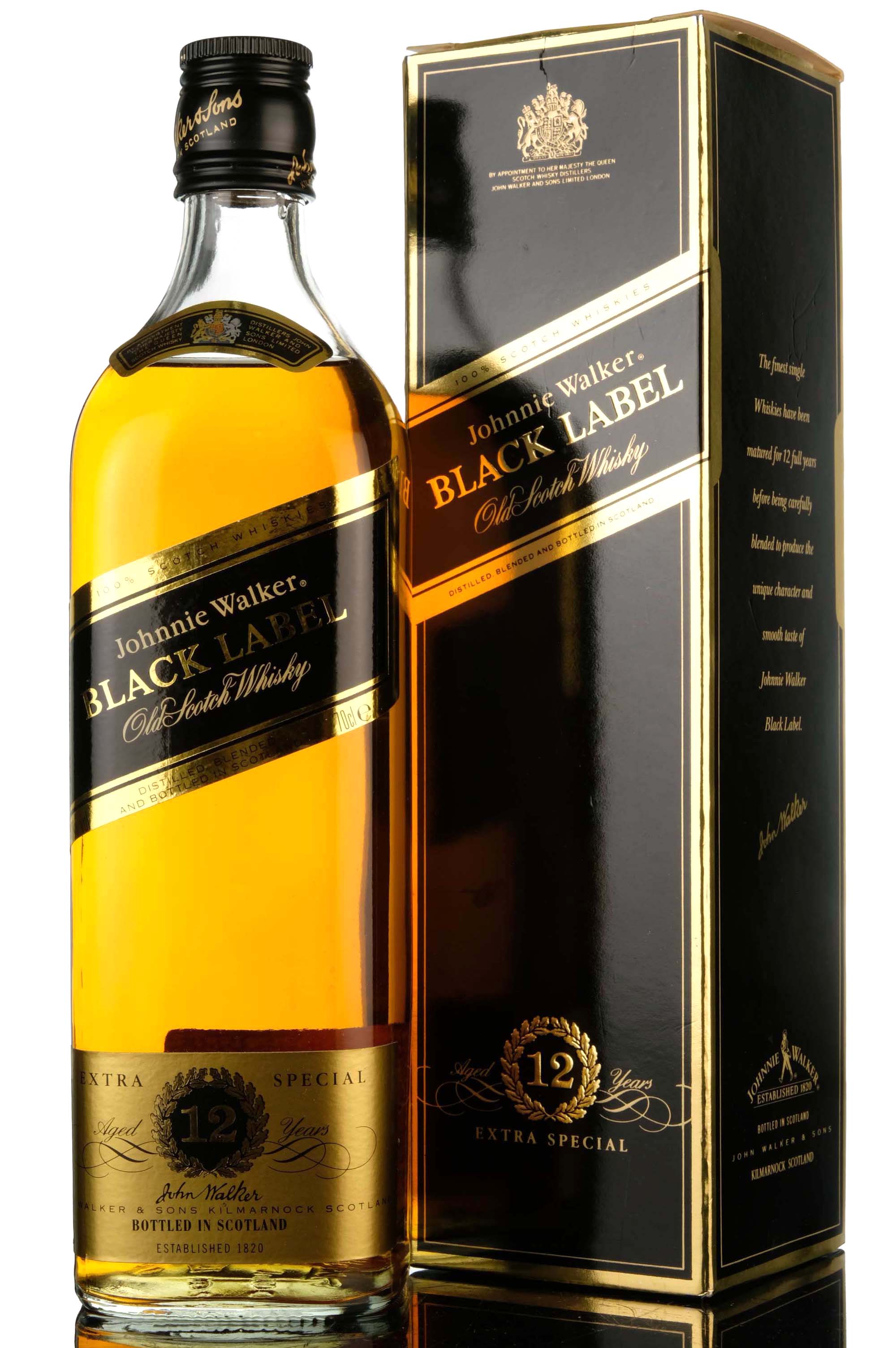 Johnnie Walker 12 Year Old - Black Label - Extra Special - 1990s