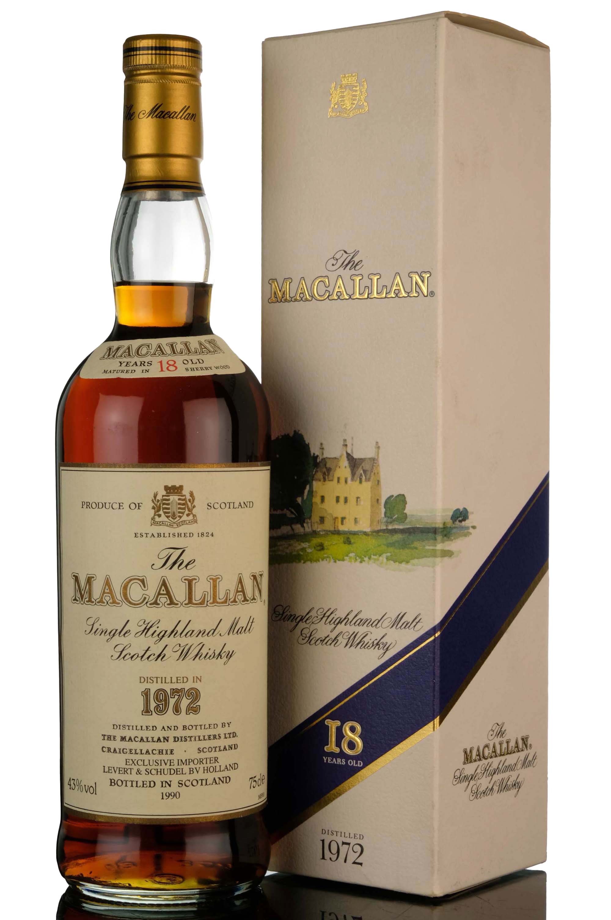 Macallan 1972-1990 - 18 Year Old - Sherry Cask - Dutch Import