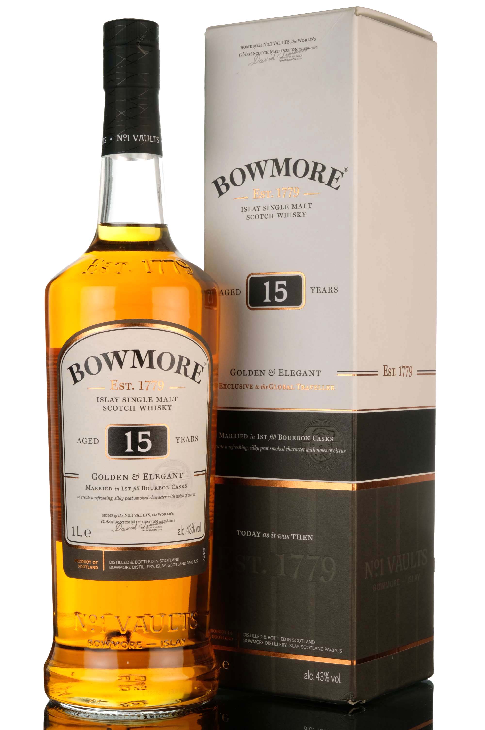 Bowmore 15 Year Old - Travel Exclusive - 1 Litre