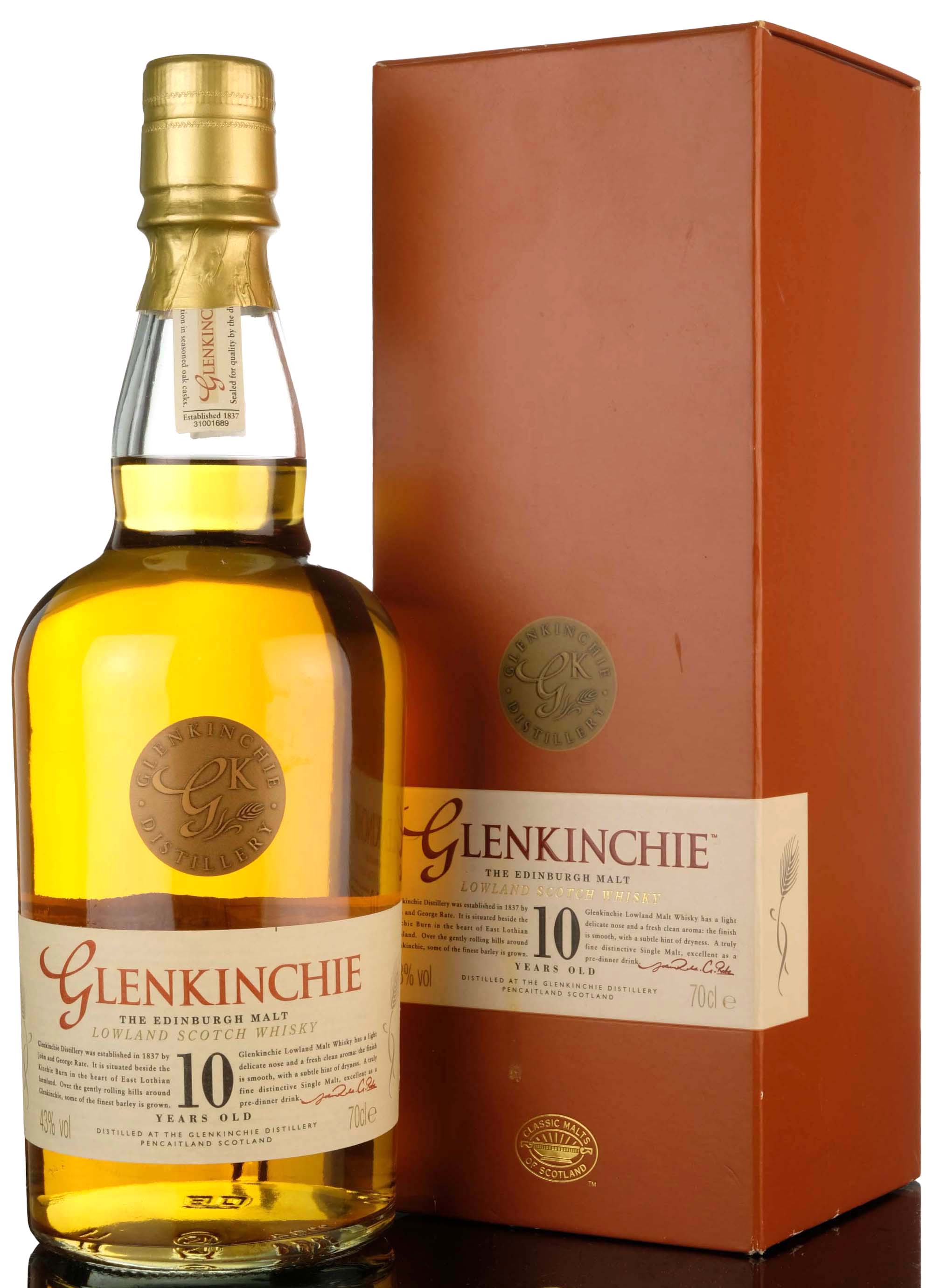 Glenkinchie 10 Year Old - Early 2000s