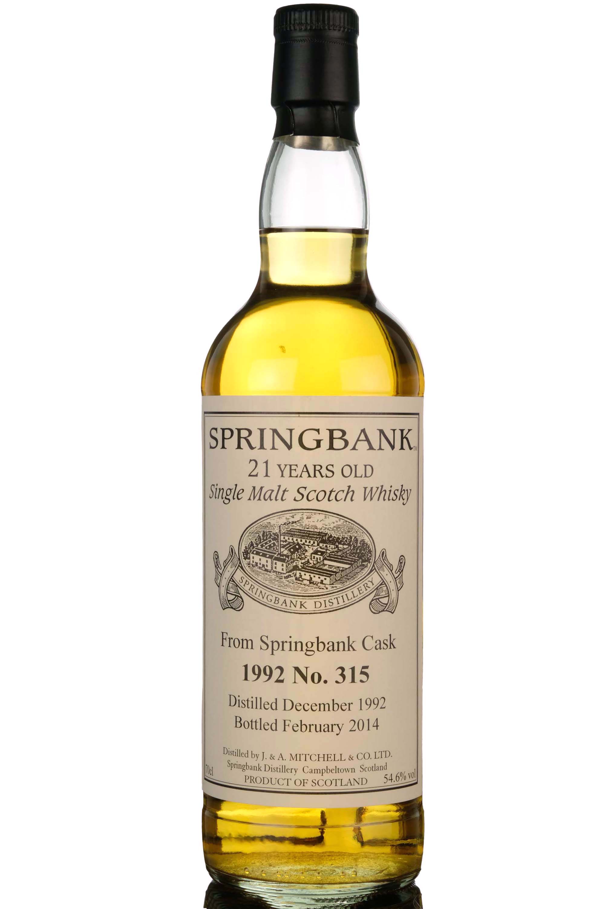 Springbank 1992-2014 - 21 Year Old - Single Cask 315 - Private Bottling