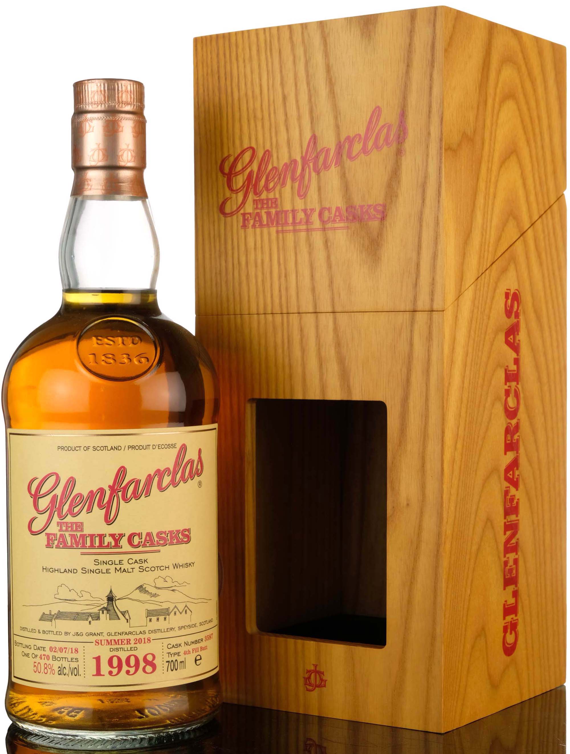 Glenfarclas 1998-2018 - The Family Casks - Single Cask 3587