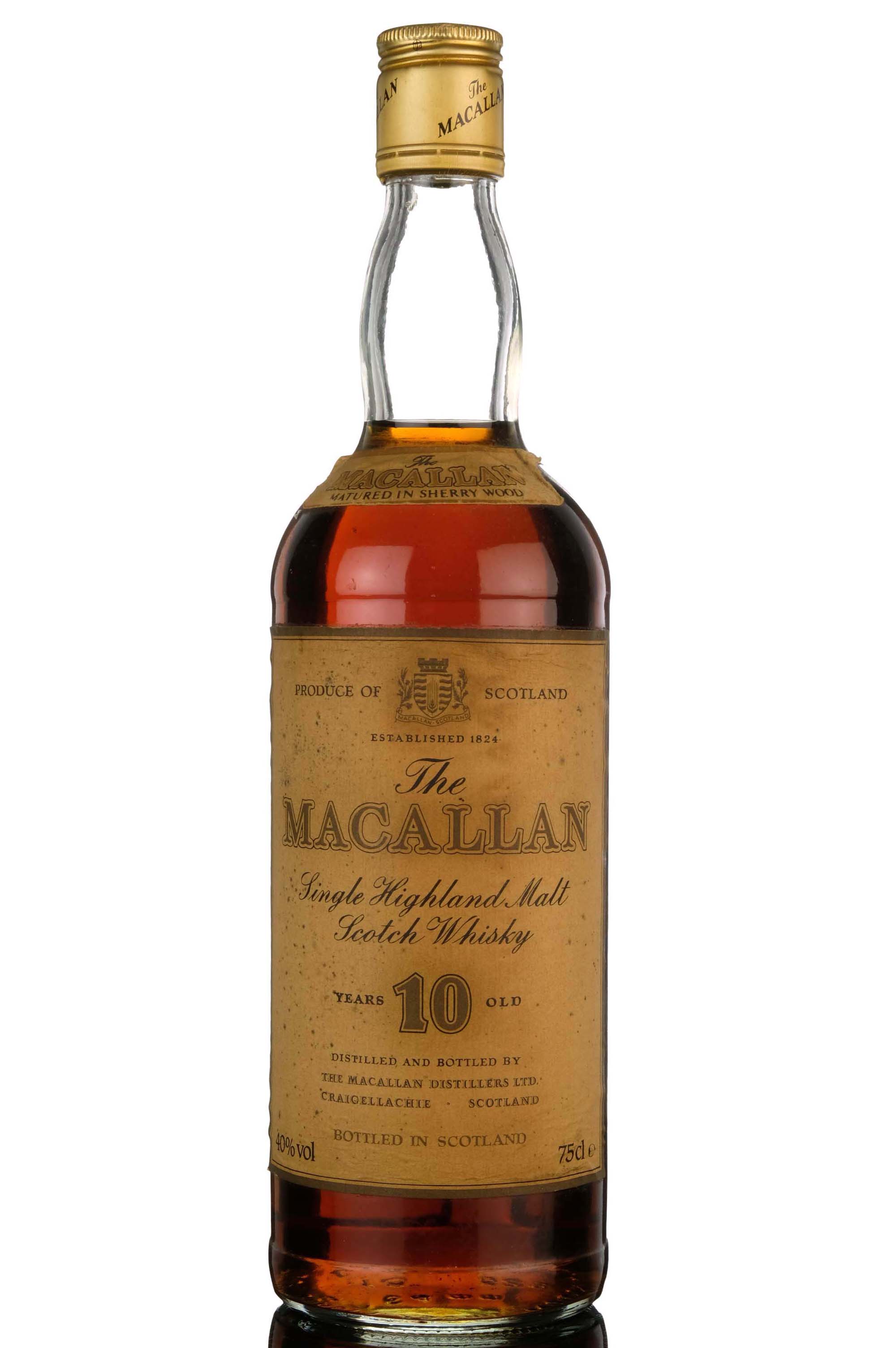 Macallan 10 Year Old - Sherry Cask - 1980s