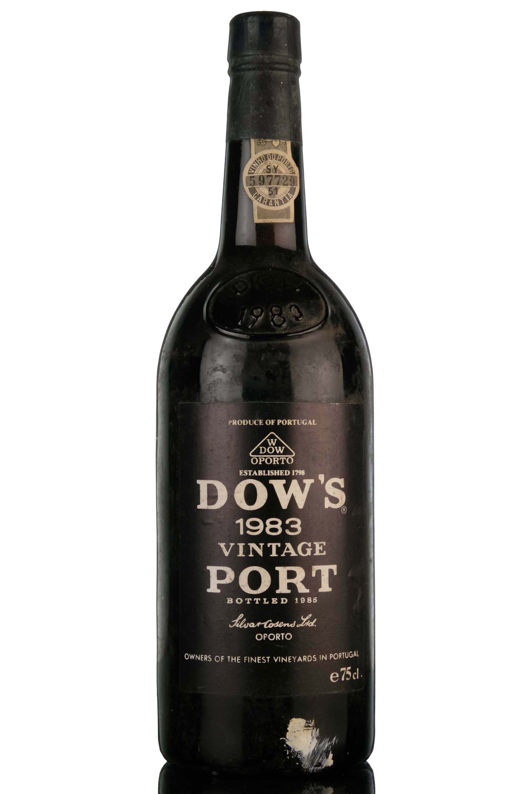 Dows 1983 Vintage Port - Bottled 1985
