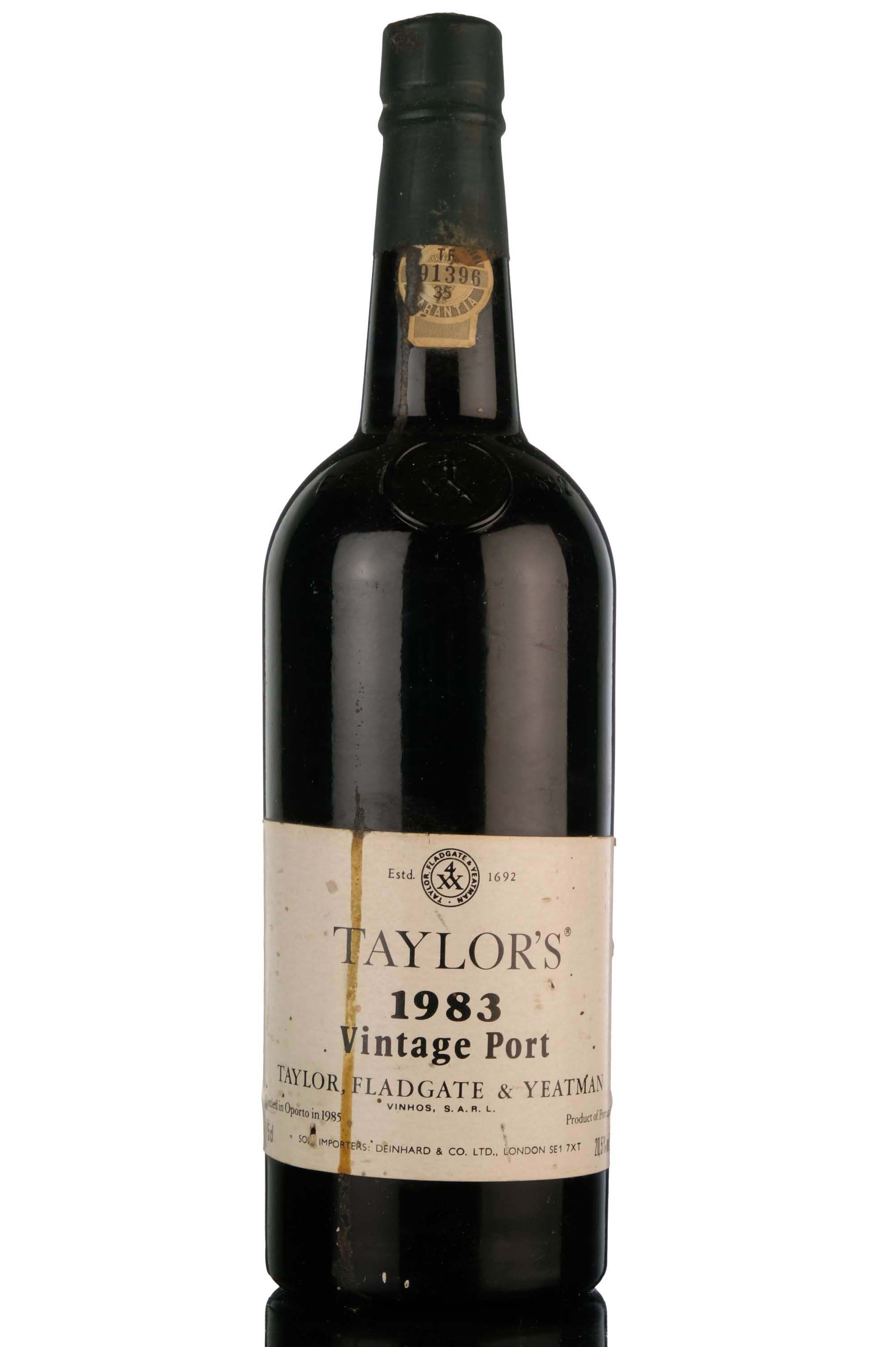 Taylors 1983 Vintage Port - Bottled 1985