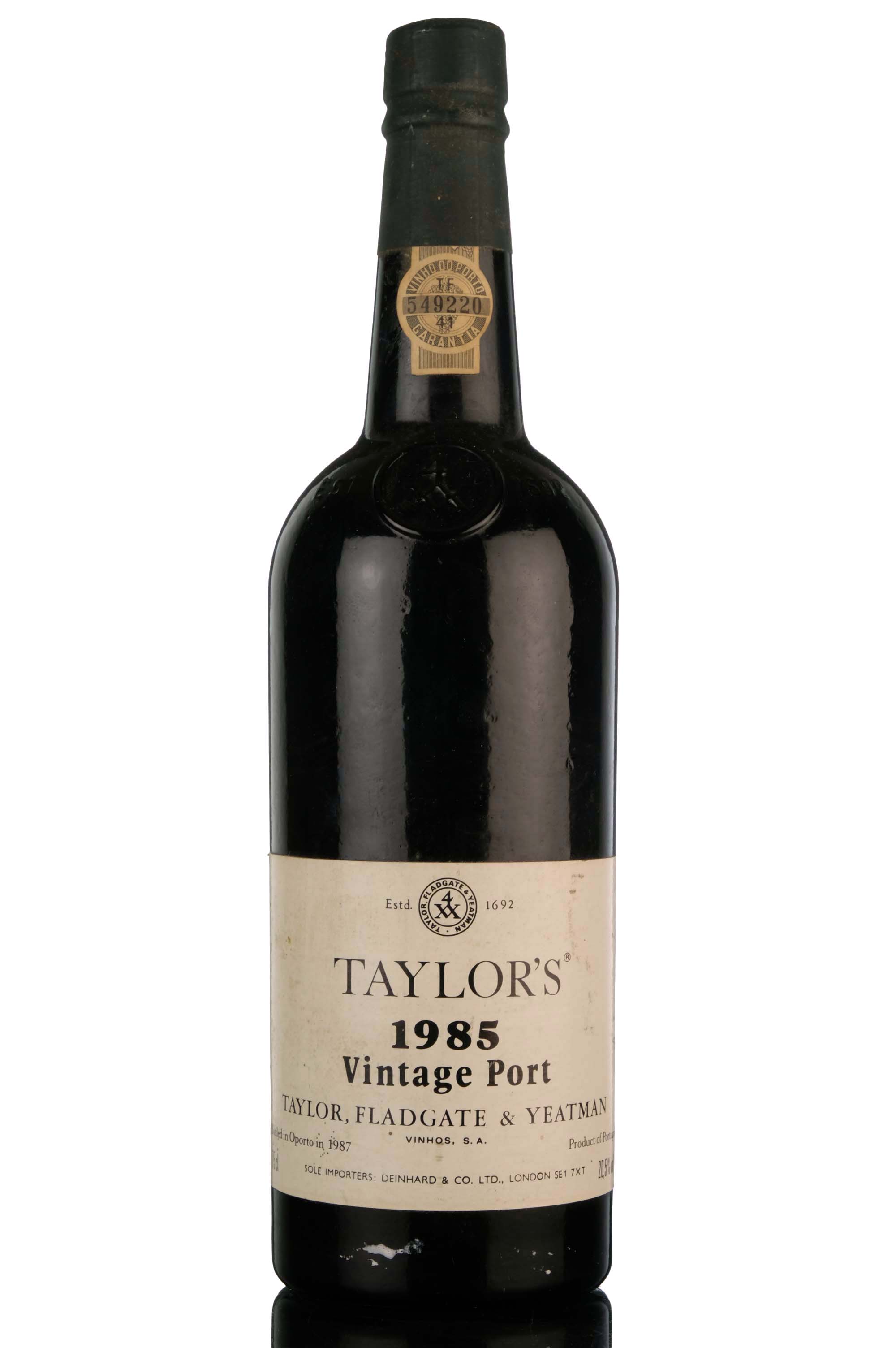 Taylors 1985 Vintage Port - Bottled 1987