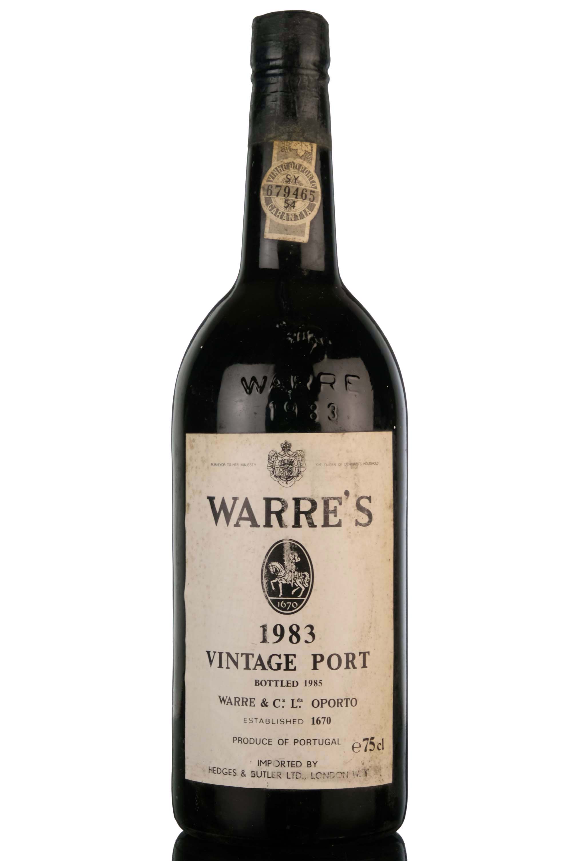 Warres 1983 Vintage Port - Bottled 1985