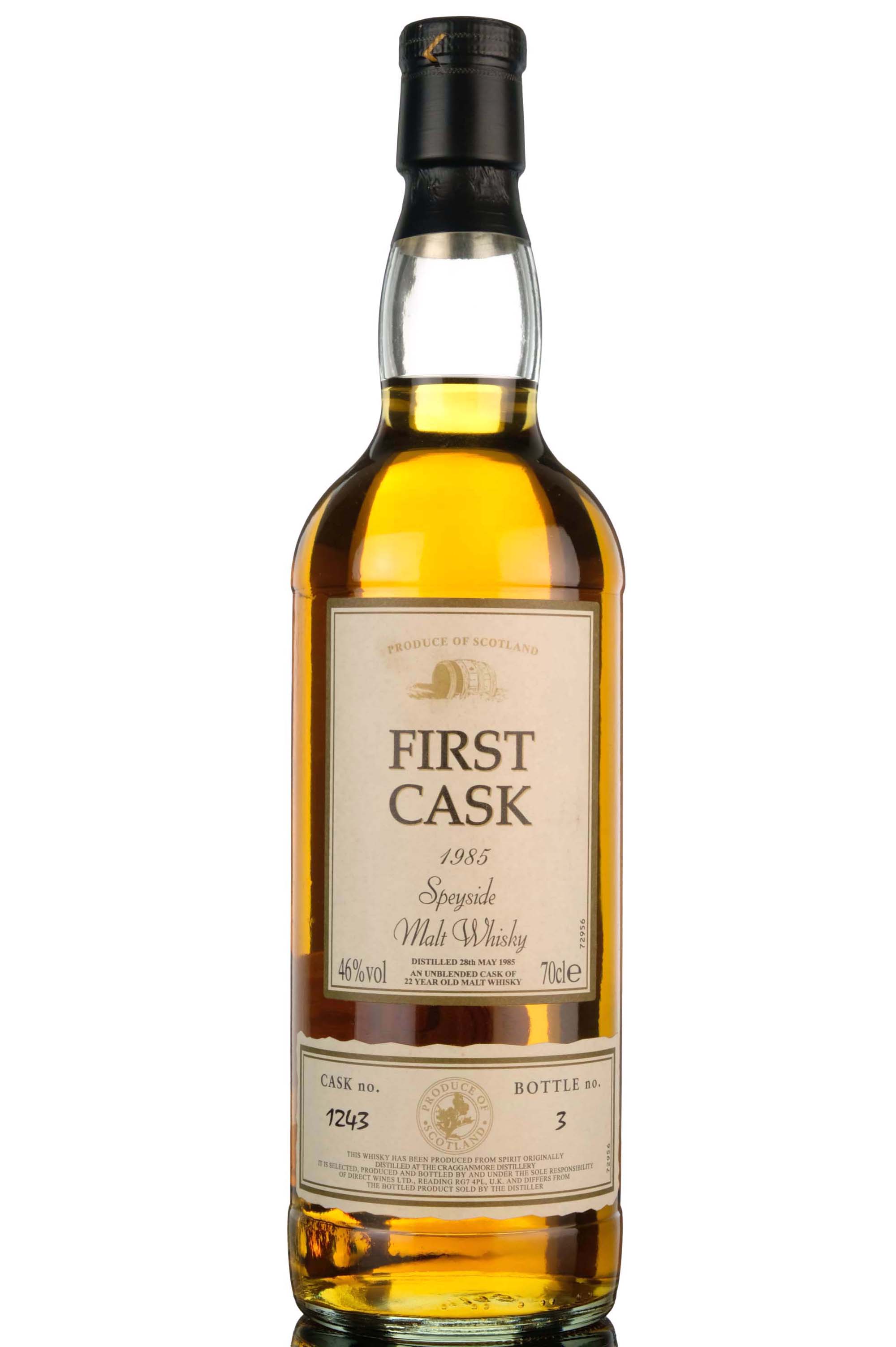 Cragganmore 1985 - 22 Year Old - First Cask - Single Cask 1243