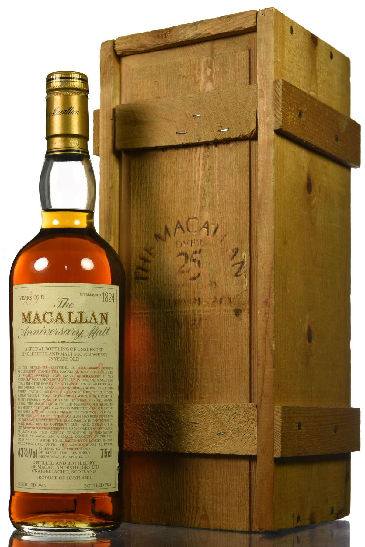 Macallan 1964-1989 - 25 Year Old Anniversary Malt