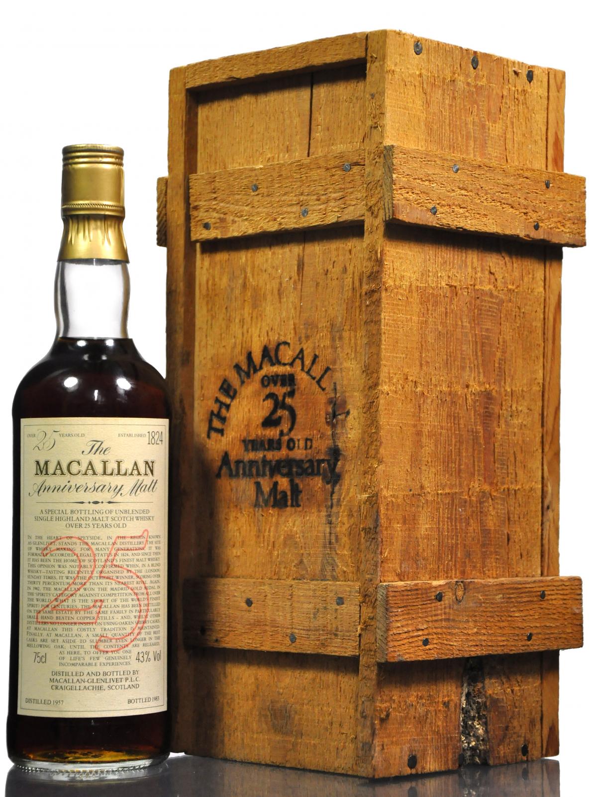 Macallan 1957-1983 - 25 Year Old Anniversary Malt
